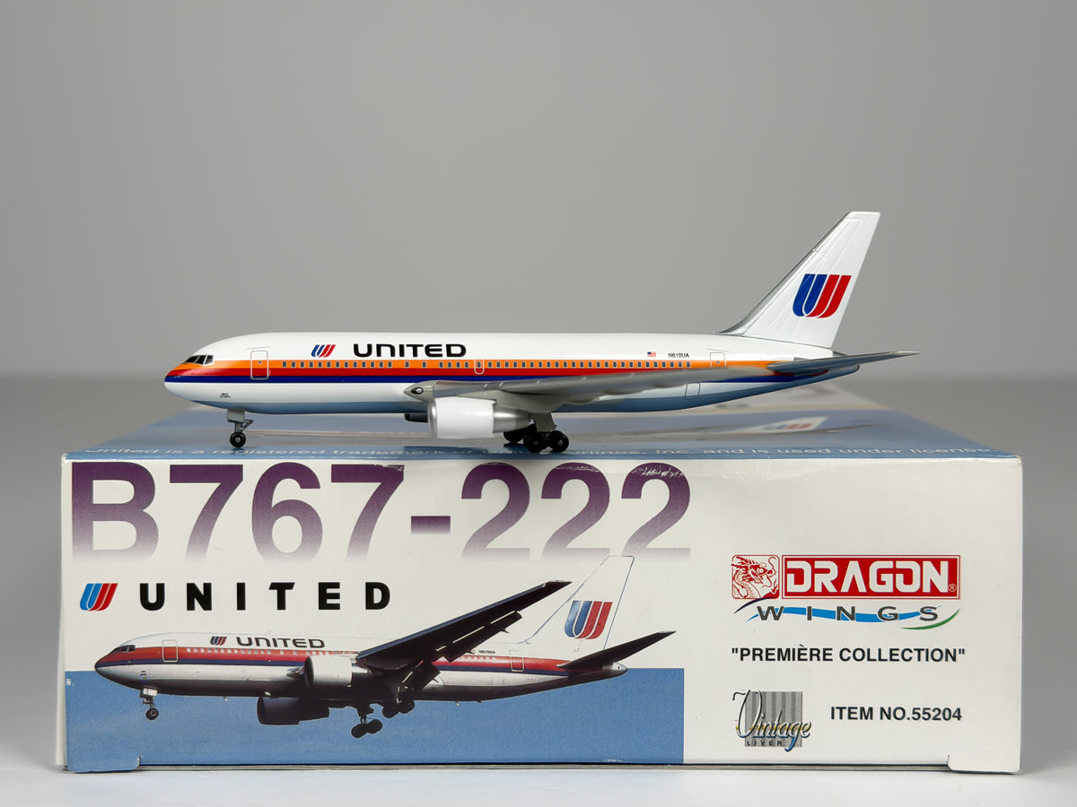 United Airlines Boeing 767-200 1:400 Dragon Wings N610UA (55204)