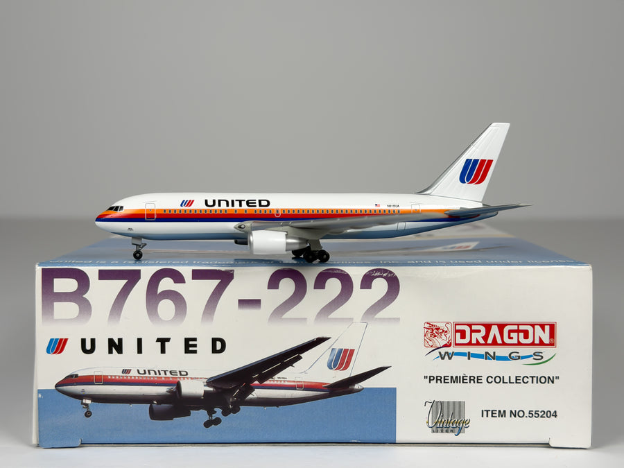 United Airlines Boeing 767-200 1:400 Dragon Wings N610UA (55204)