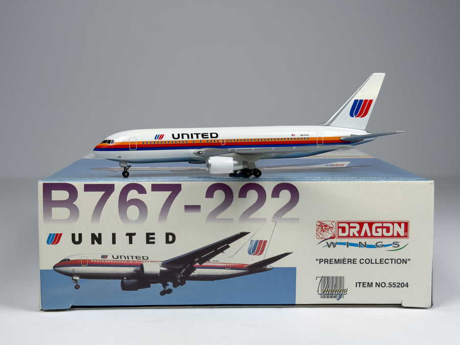 United Airlines Boeing 767-200 1:400 Dragon Wings N610UA (55204)
