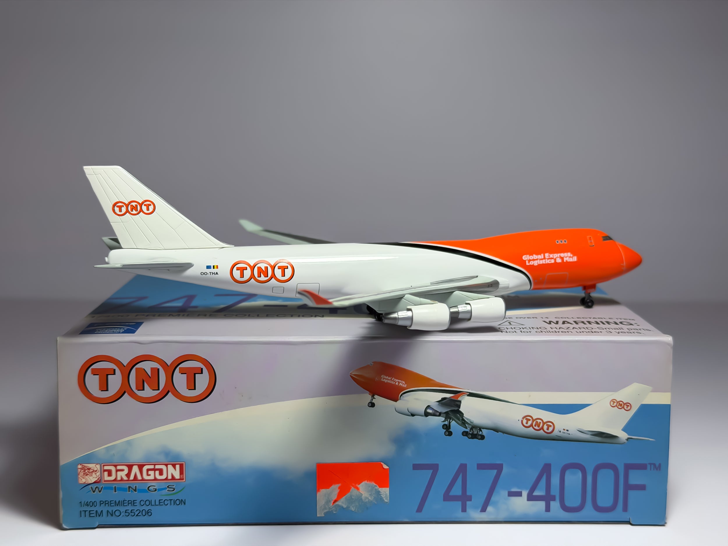 TNT Airways Boeing 747-400F 1:400 Dragon Wings OO-THA (55206)