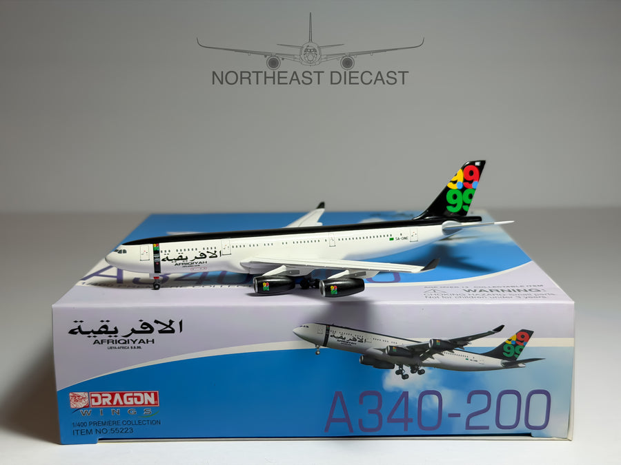 Afriqiyah Airbus A340-200 1:400 Dragon Wings 5A-ONE (55223)