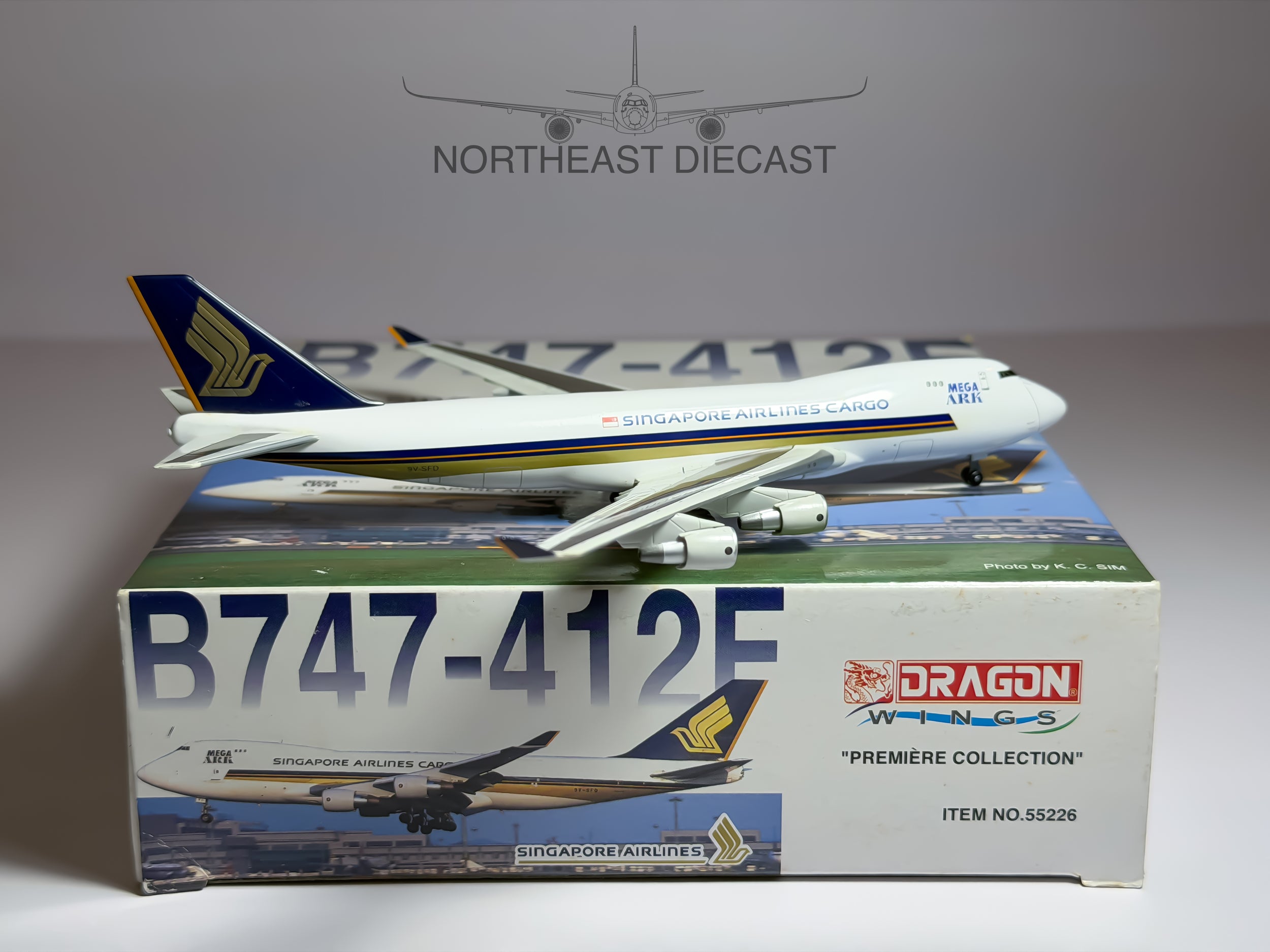 Singapore Cargo Boeing 747-400F 1:400 Dragon Wings 9V-SFD (55226)
