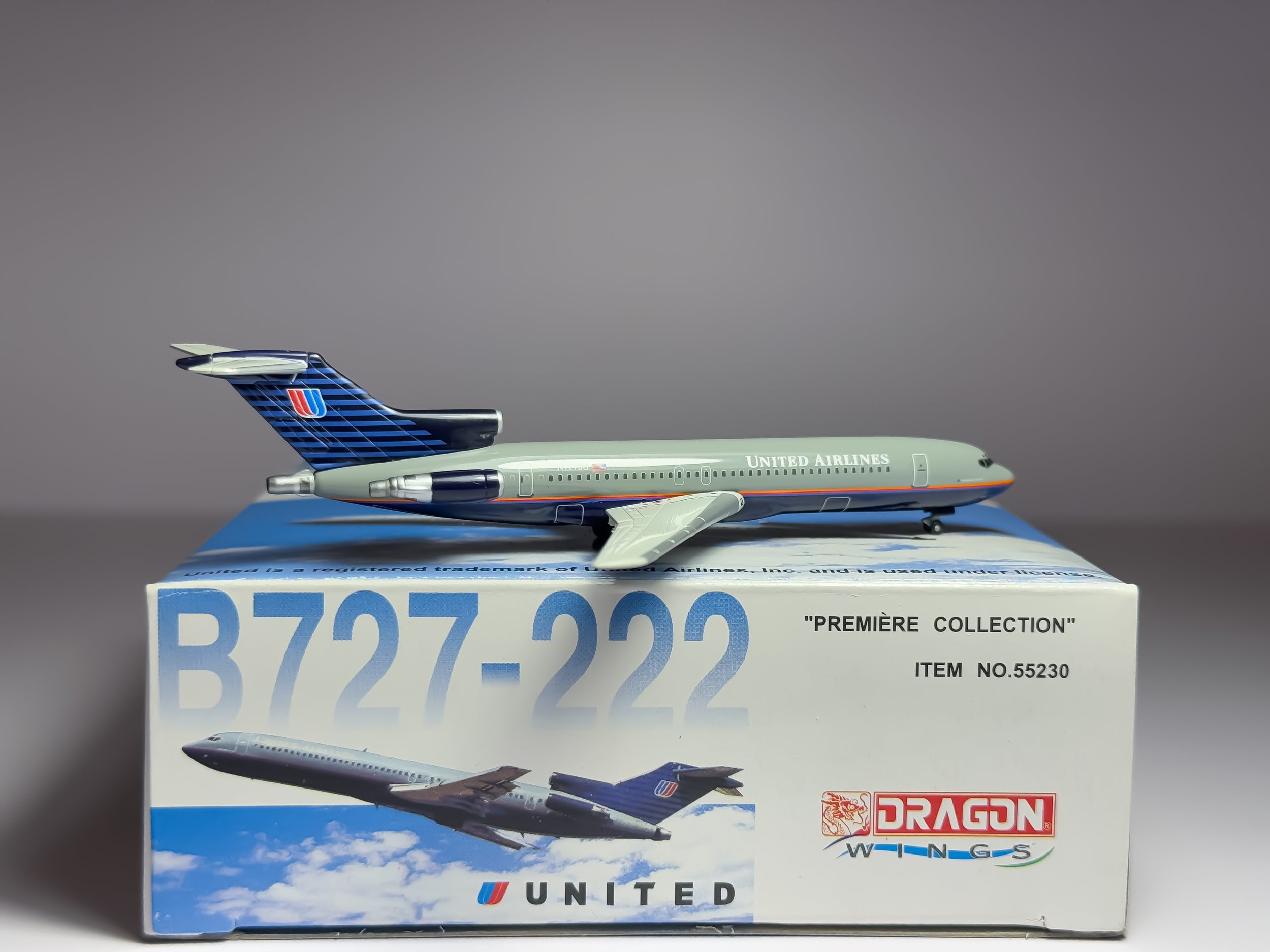 United Airlines Boeing 727-200 1:400 Dragon Wings N7273U (55230)