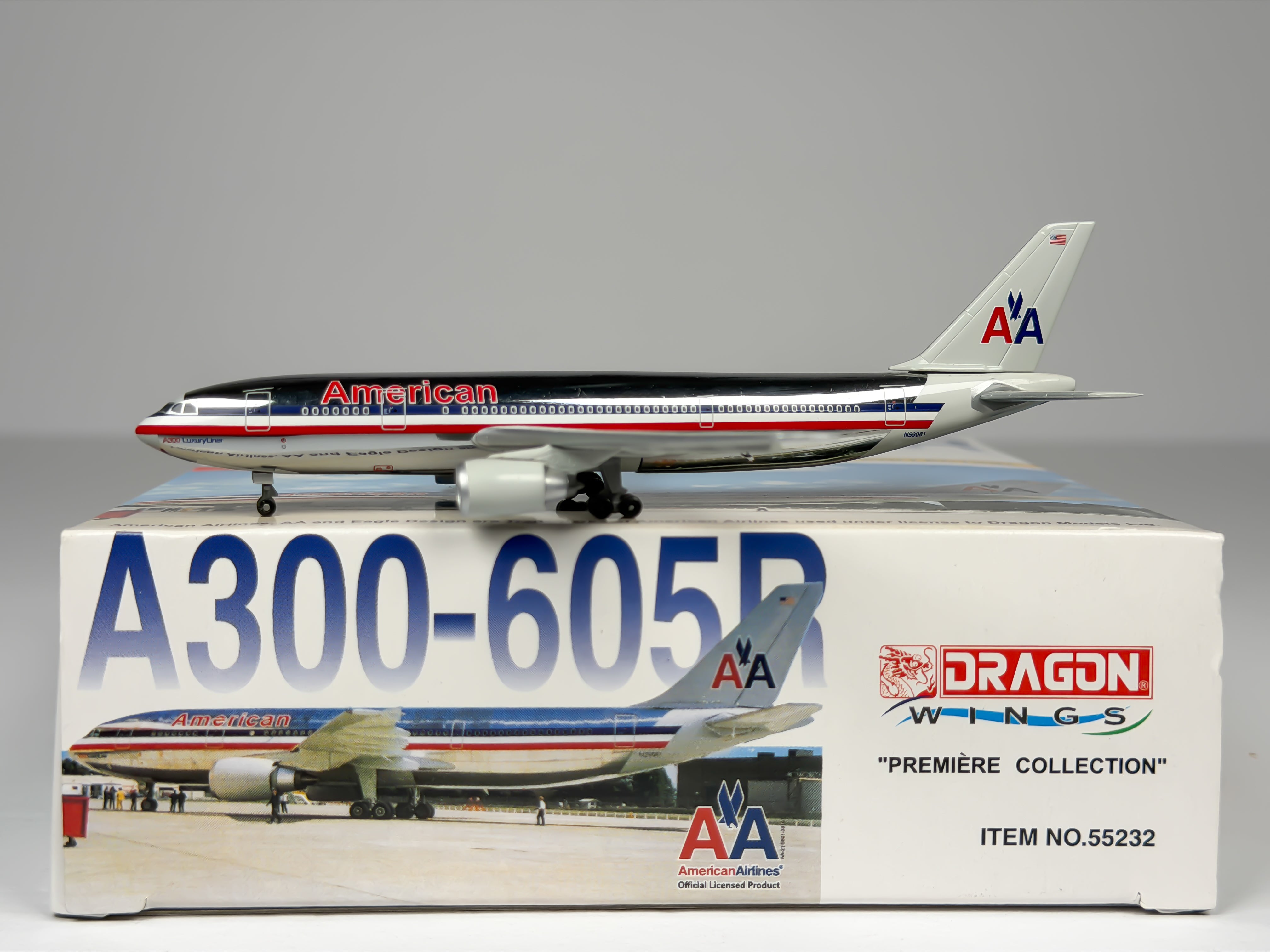 American Airlines Airbus A300 1:400 Dragon Wings (55232)