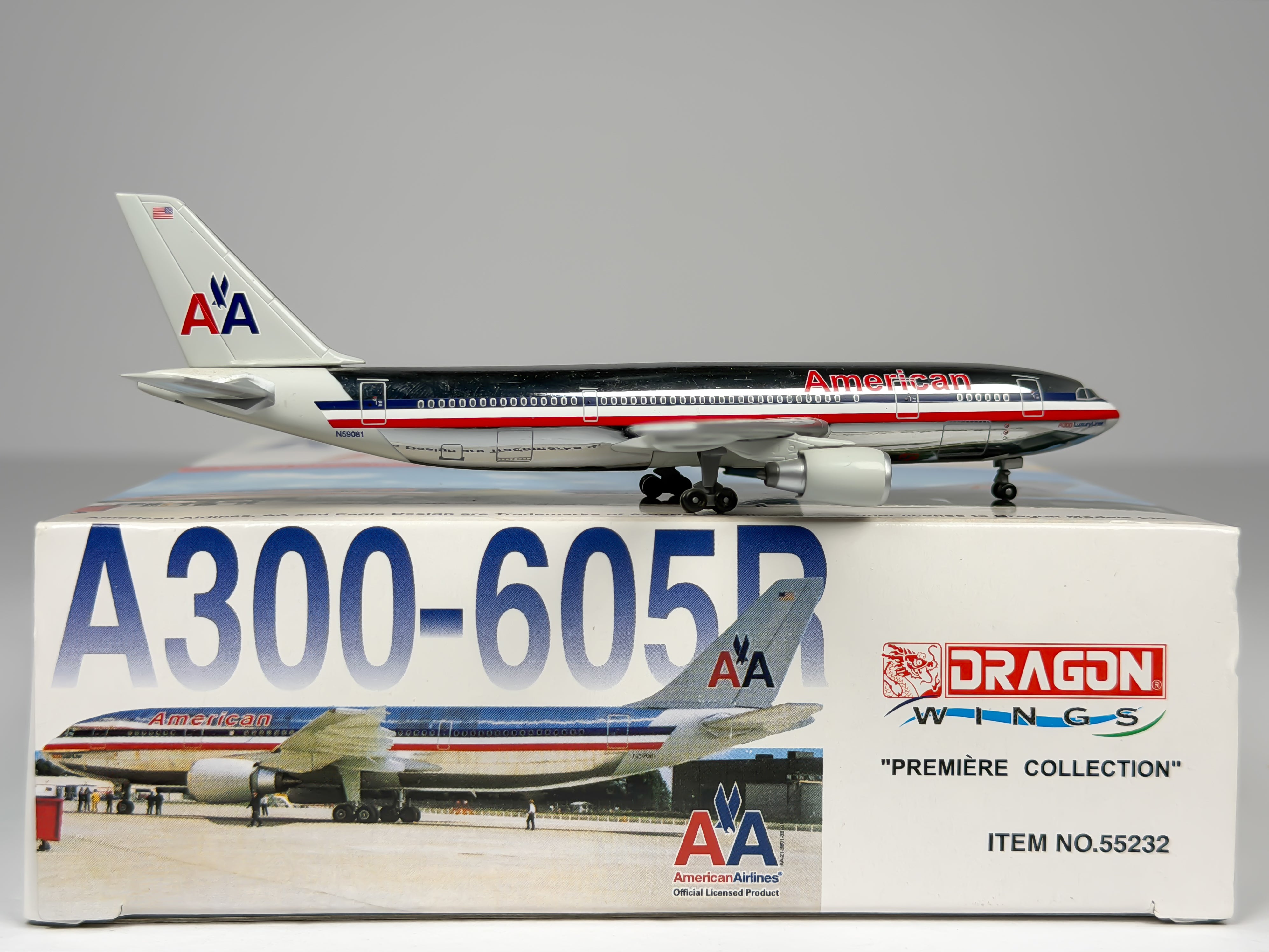 American Airlines Airbus A300 1:400 Dragon Wings (55232)