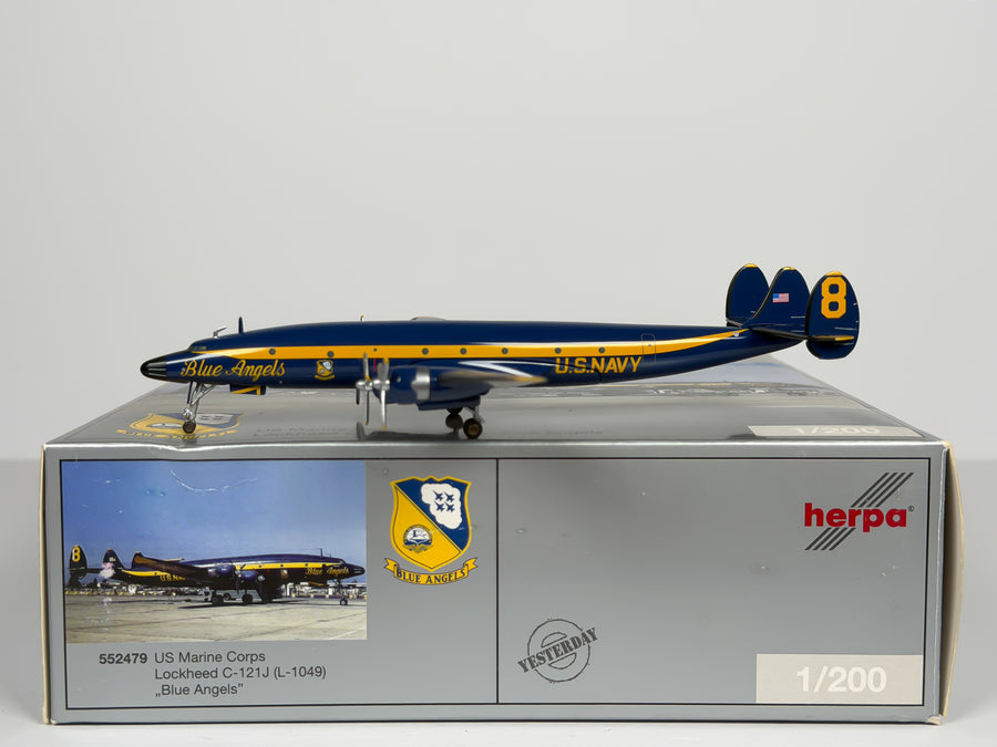 U.S Marine Corps Lockheed C-121J 1:200 Herpa Blue Angels 8 (552479)