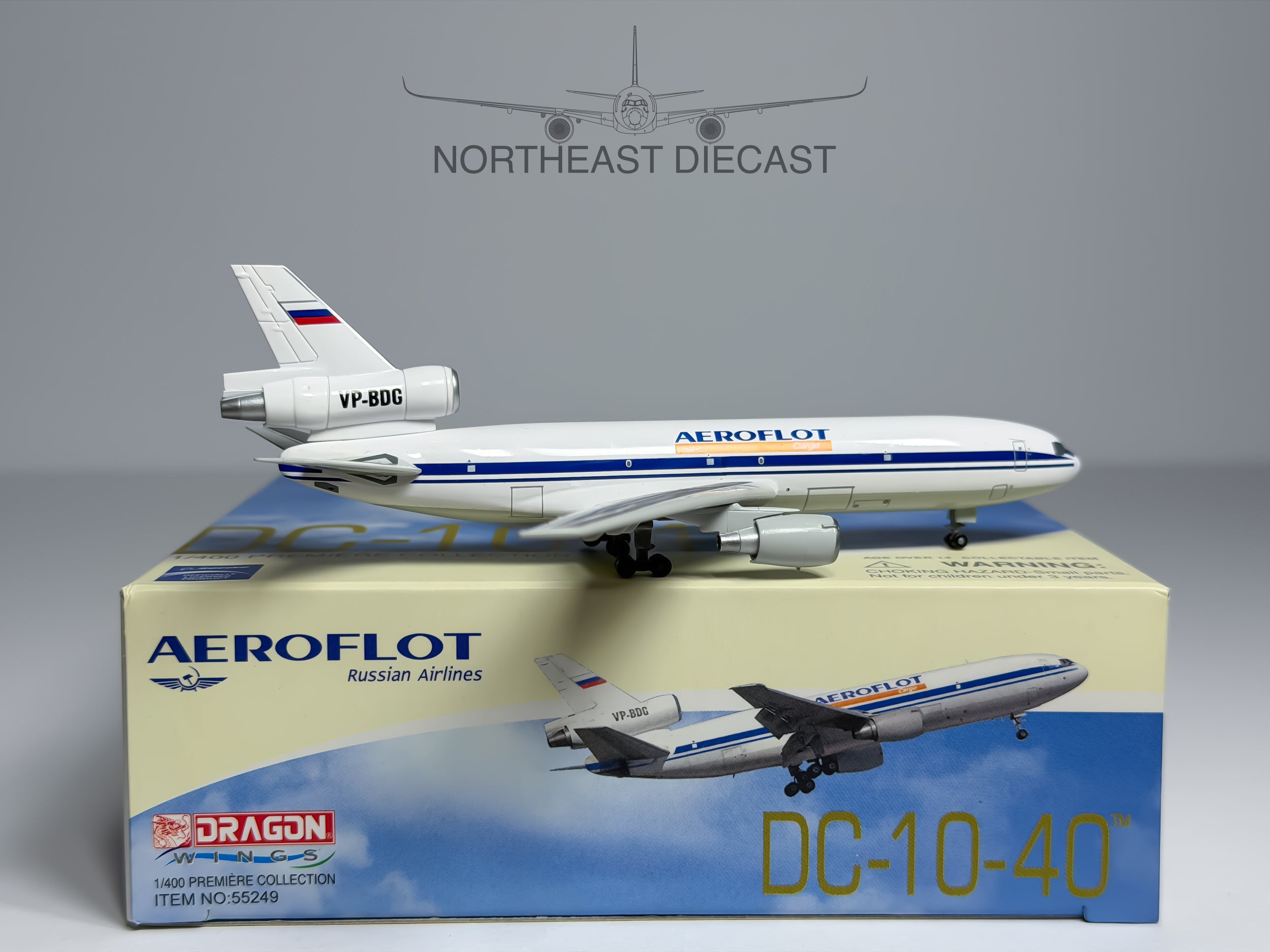 Aeroflot Cargo McDonnell Douglas DC-10-40F 1:400 Dragon Wings VP-BDG (55249)