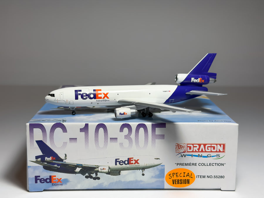 FedEx Express McDonnell Douglas DC-10-30F 1:400 Dragon Wings N386FE (55280B)