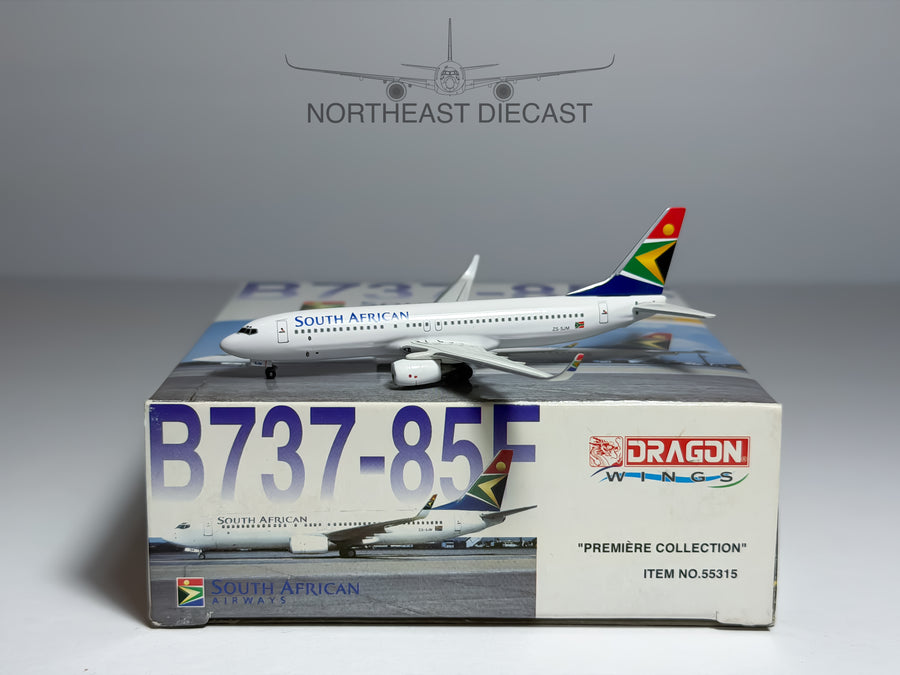 South African Airways Boeing 737-800 1:400 Dragon Wings ZS-SJM (55315)