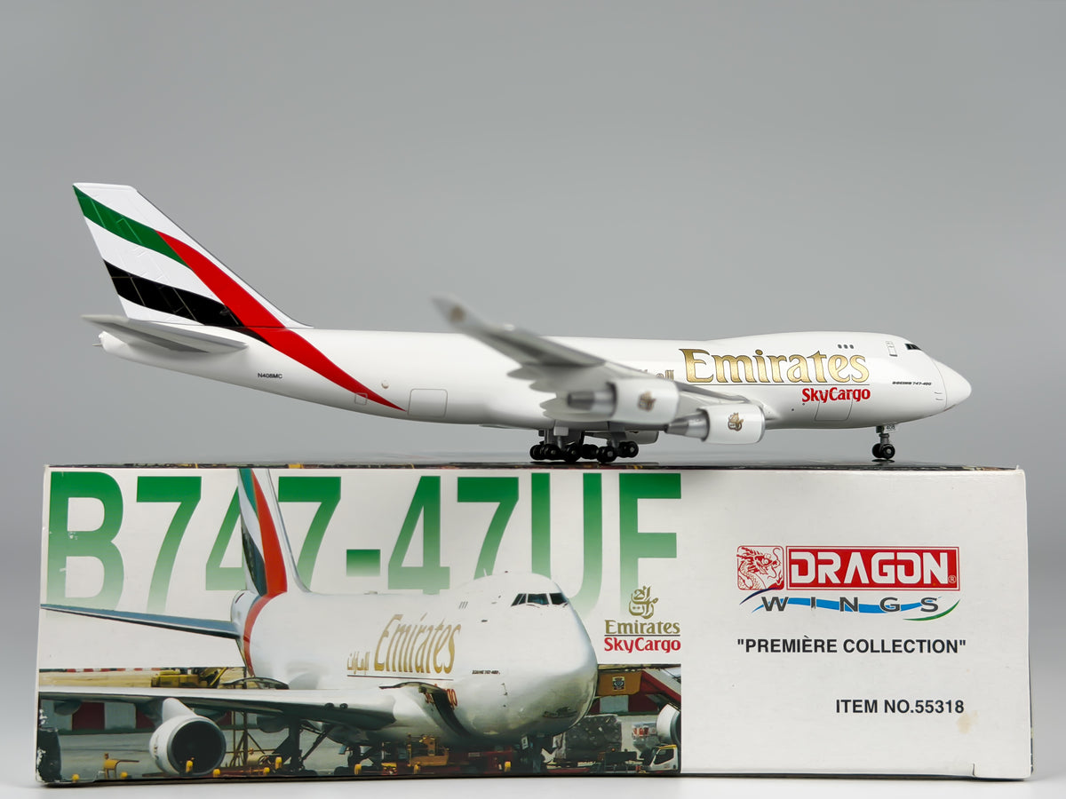 Emirates SkyCargo Boeing 747-400F 1:400 Dragon Wings N408MC (55318)