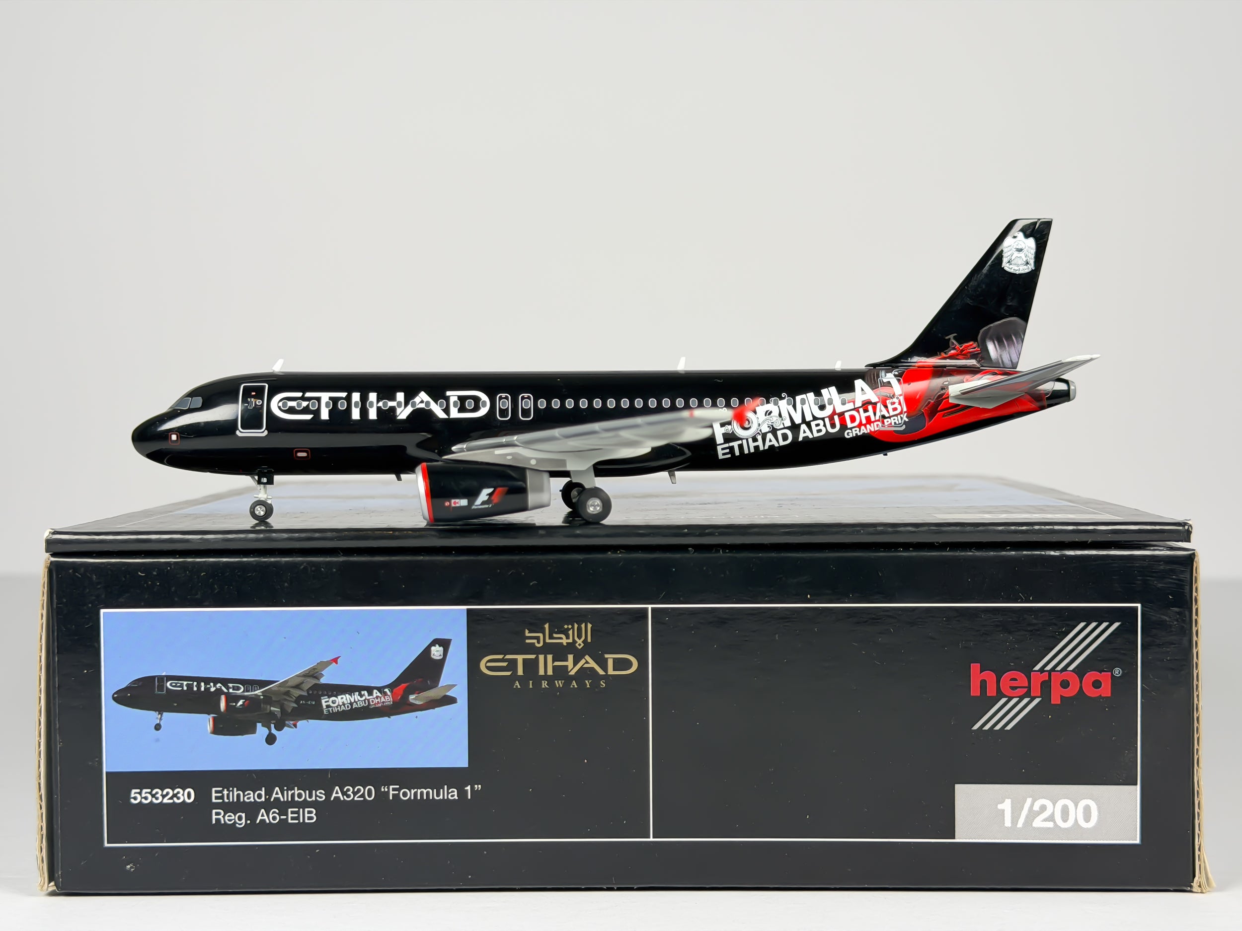 Etihad Airways Airbus A320 1:200 Herpa A6-EIB (553230)