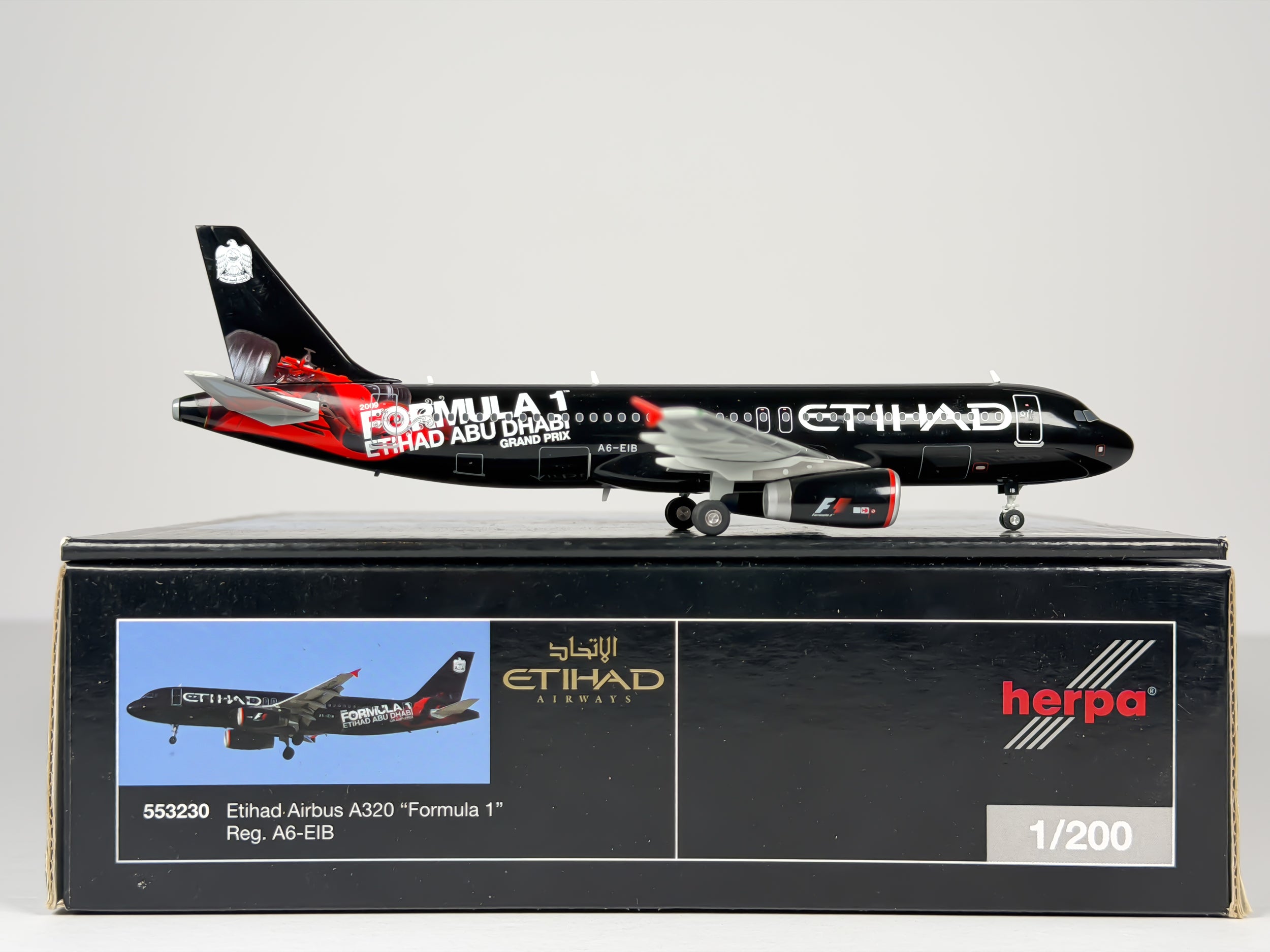 Etihad Airways Airbus A320 1:200 Herpa A6-EIB (553230)
