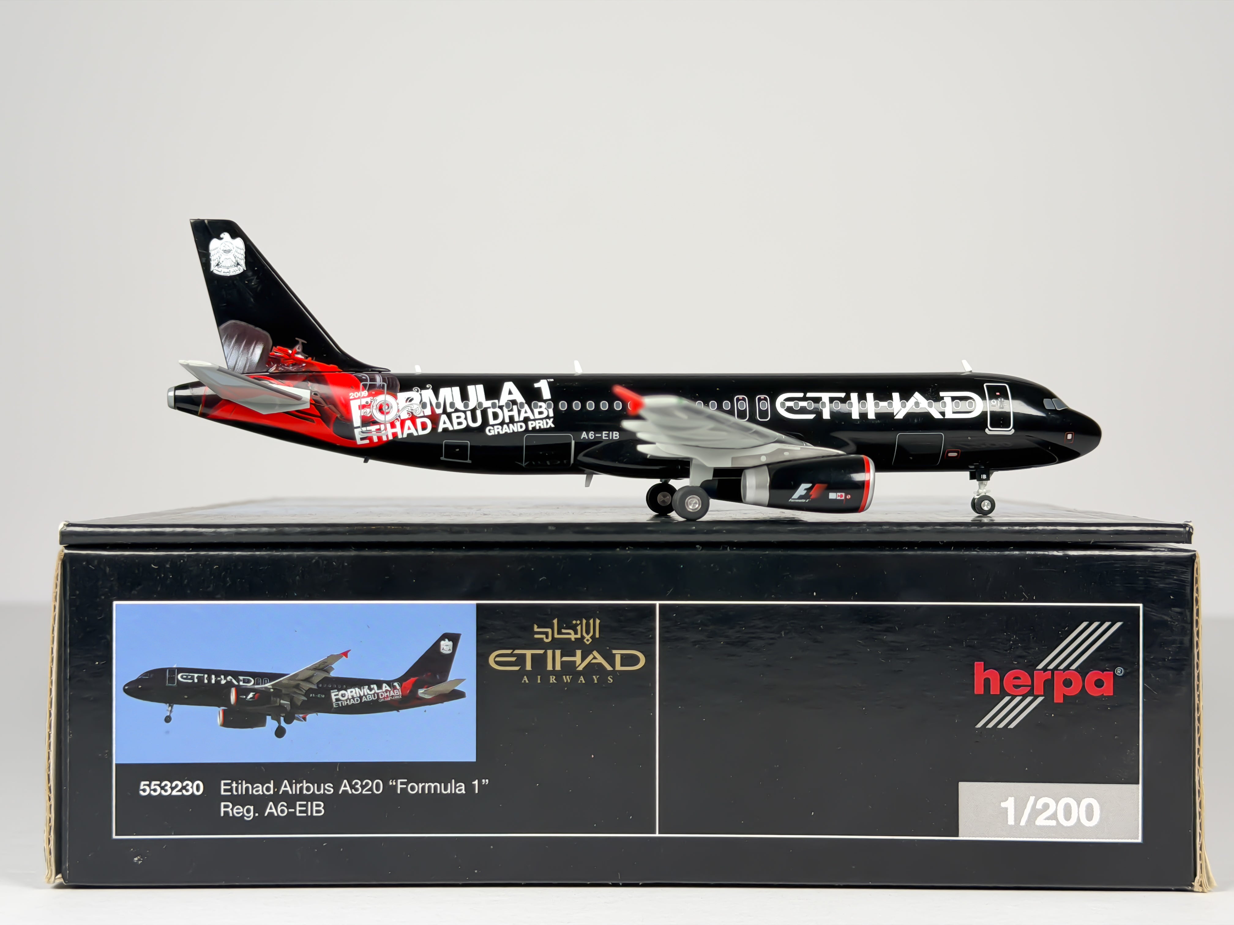 Etihad Airways Airbus A320 1:200 Herpa A6-EIB (553230)