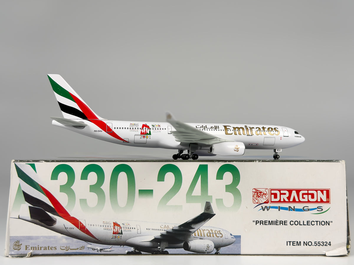 Emirates Airbus A330-200 1:400 Dragon Wings A6-EKV (55324)