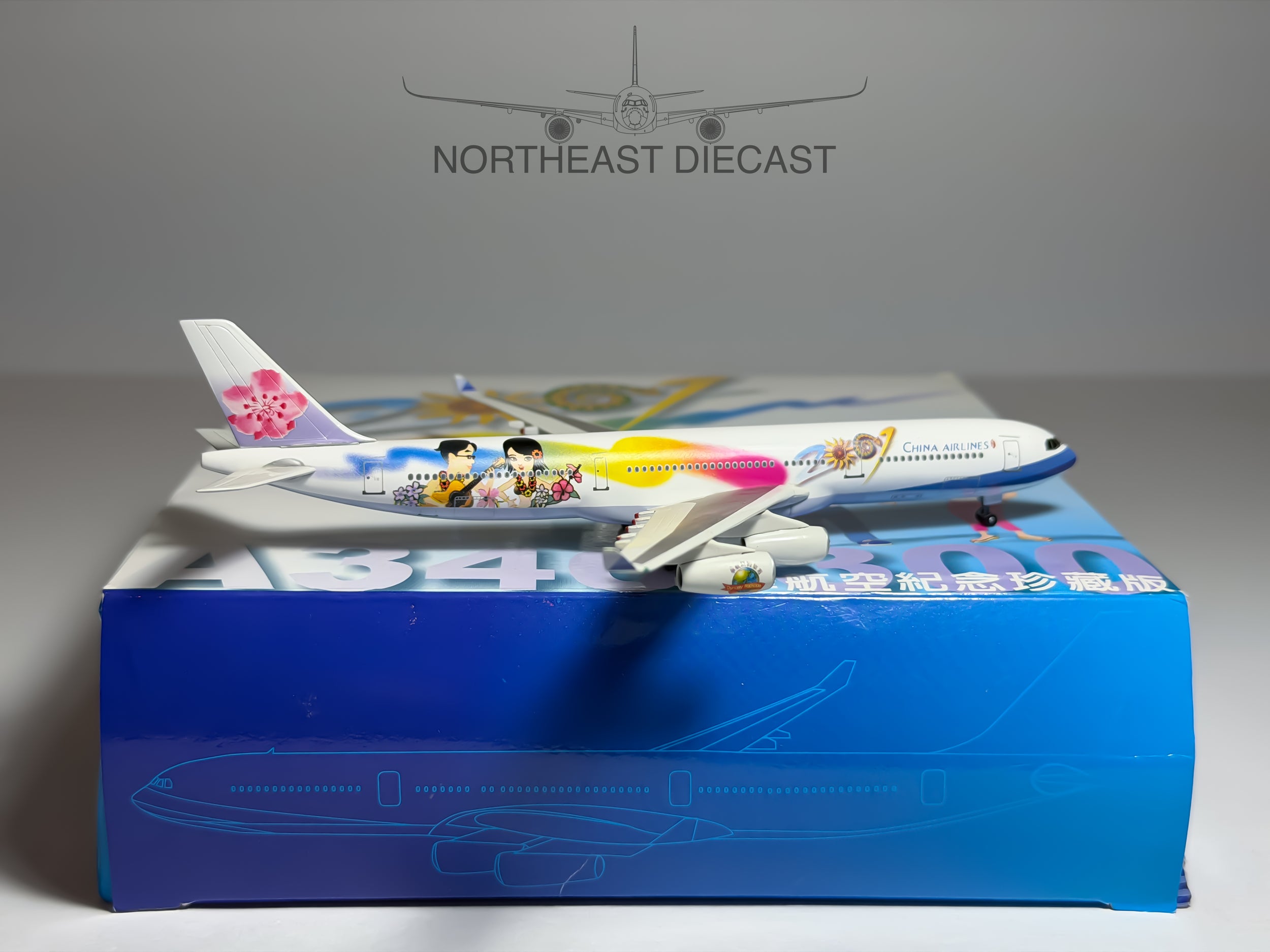 China Airlines Airbus A340-300 1:400 Dragon Wings (55333)