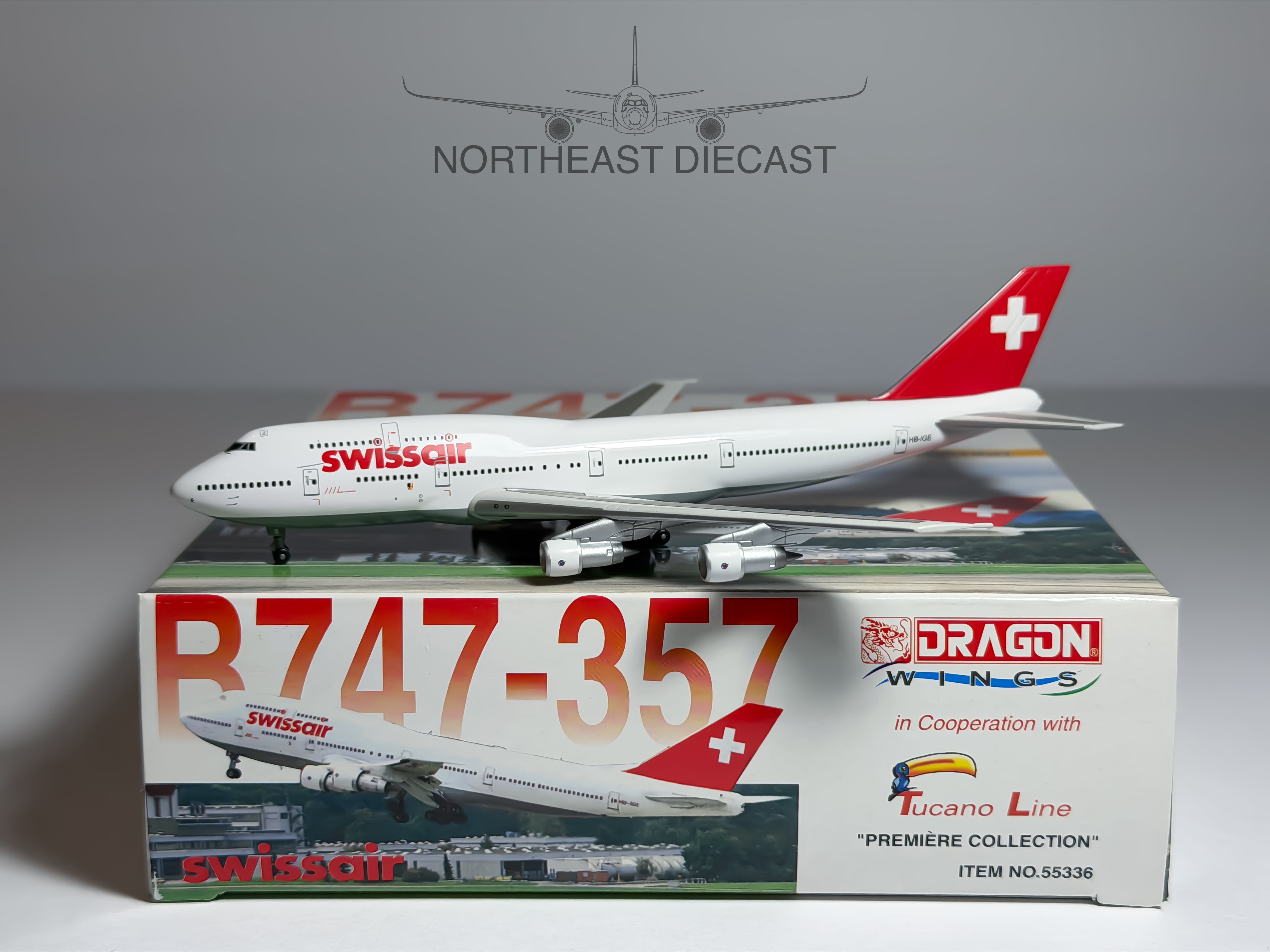 Swissair Boeing 747-300 1:400 Big Bird HB-IGE (55336)
