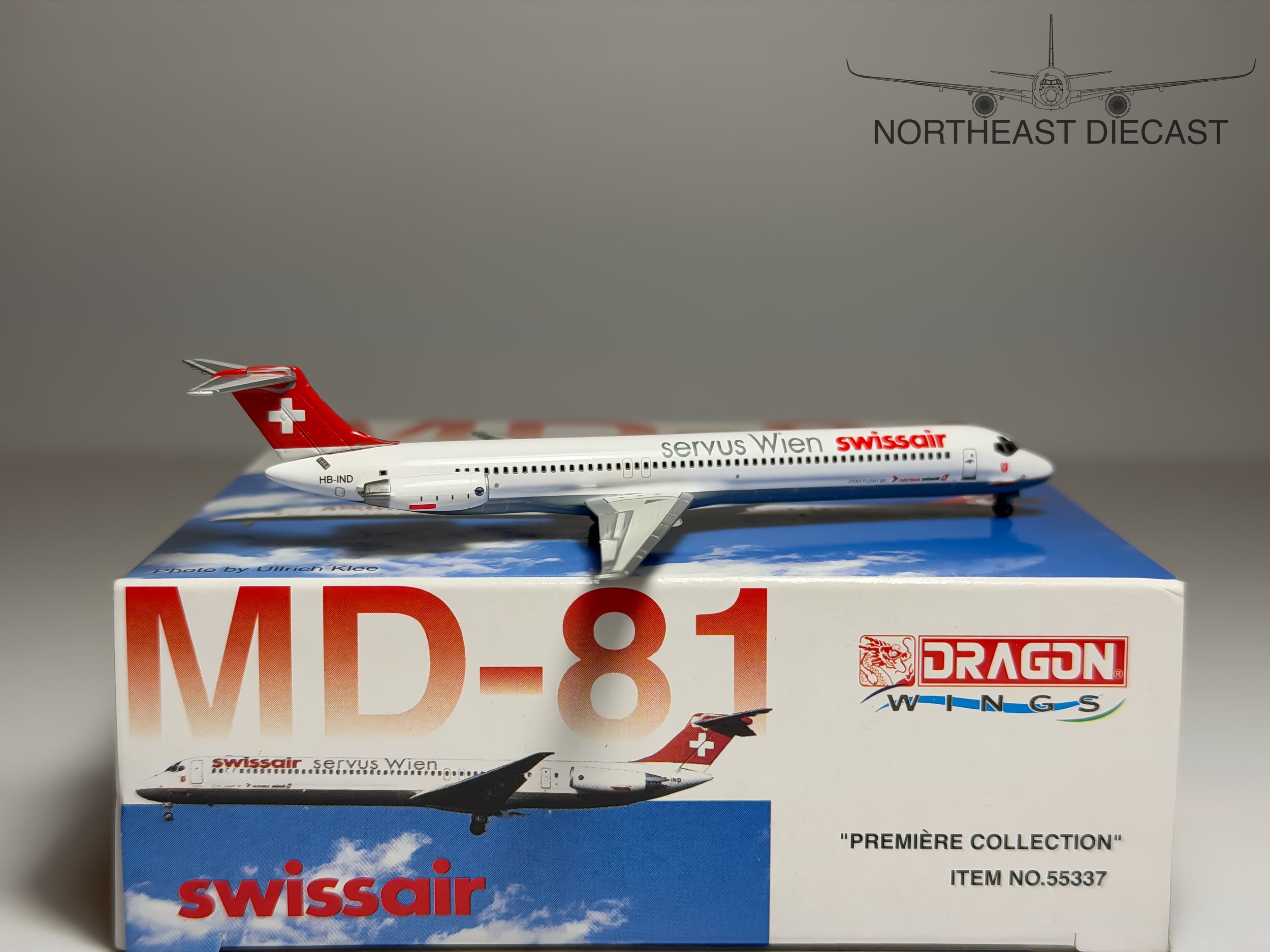 Swissair McDonnell Douglas MD-81 1:400 Dragon Wings HB-IND (55337)