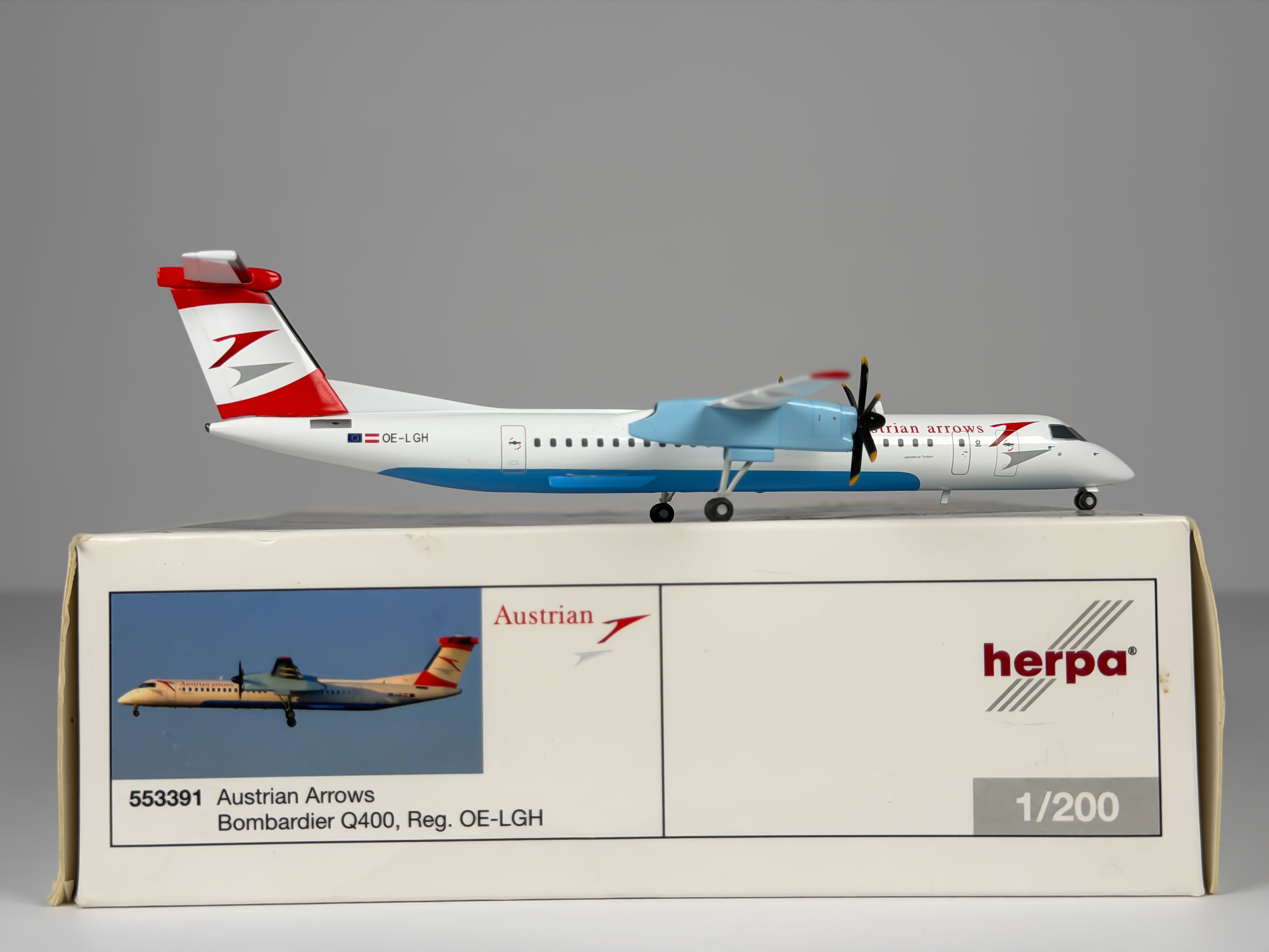 Austrian Airlines De Havilland Q400 1:200 Herpa OE-LGH (553391)