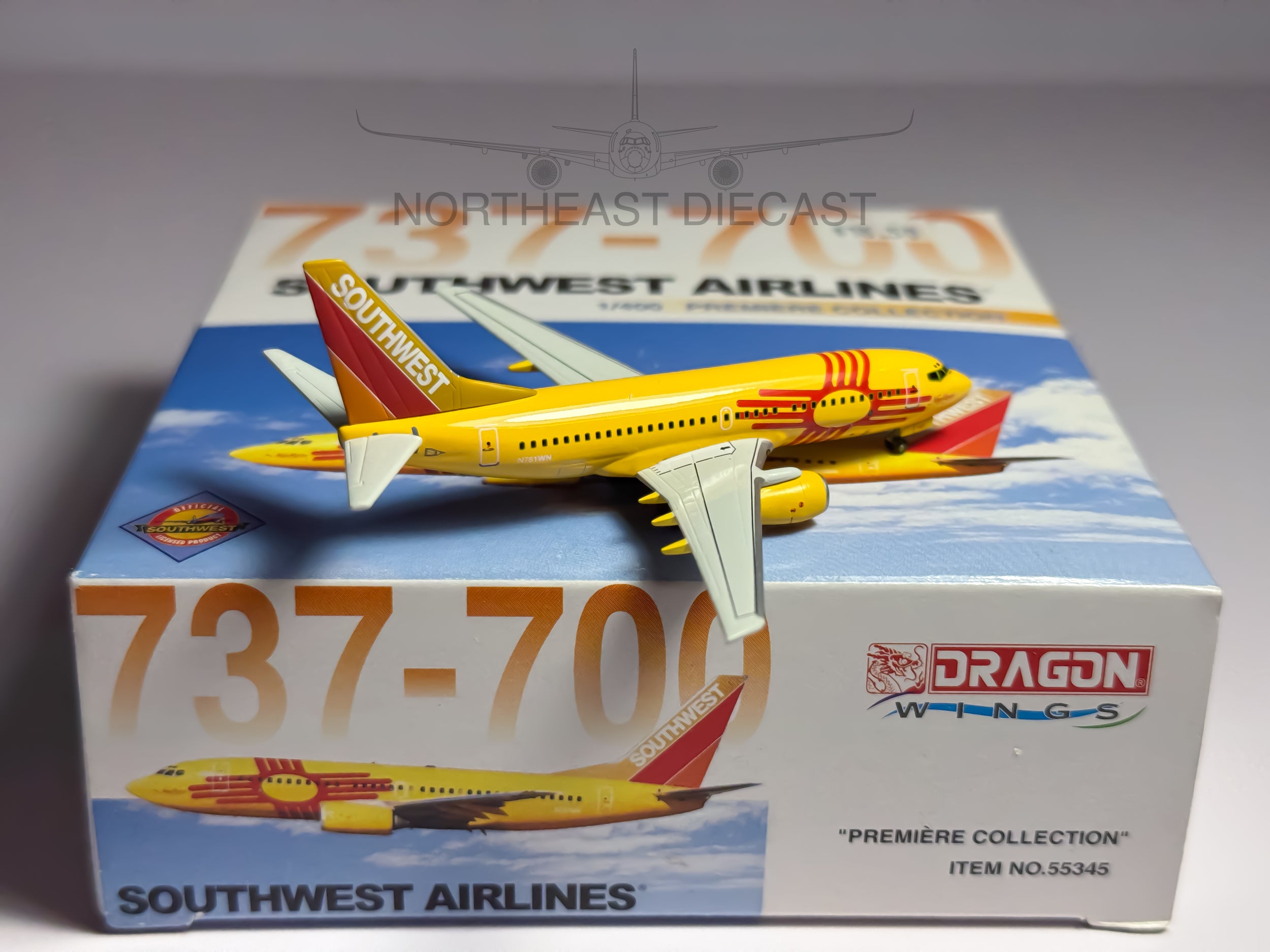 Southwest Airlines Boeing 737-700 1:400 Dragon Wings N781WN (55345)