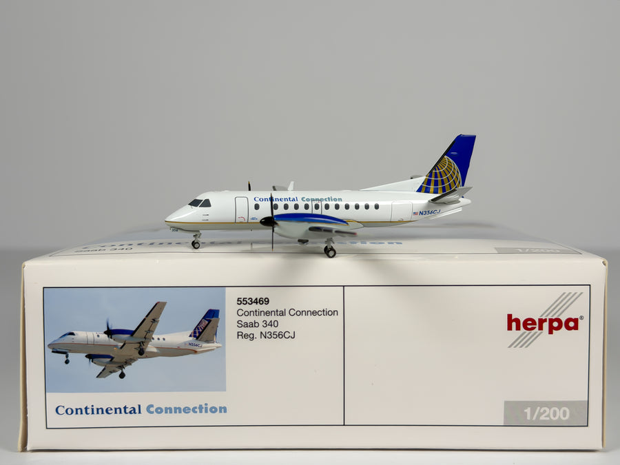 Continental Connection Saab 340 1:200 Herpa N356CJ (553469)