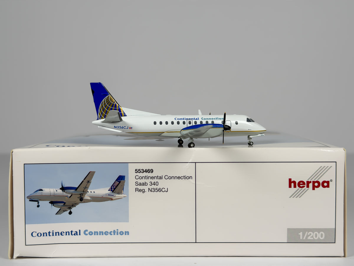 Continental Connection Saab 340 1:200 Herpa N356CJ (553469)