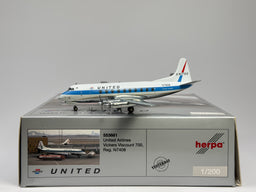 United Airlines Vickers Viscount 700 1:200 Herpa N7408 (553681)