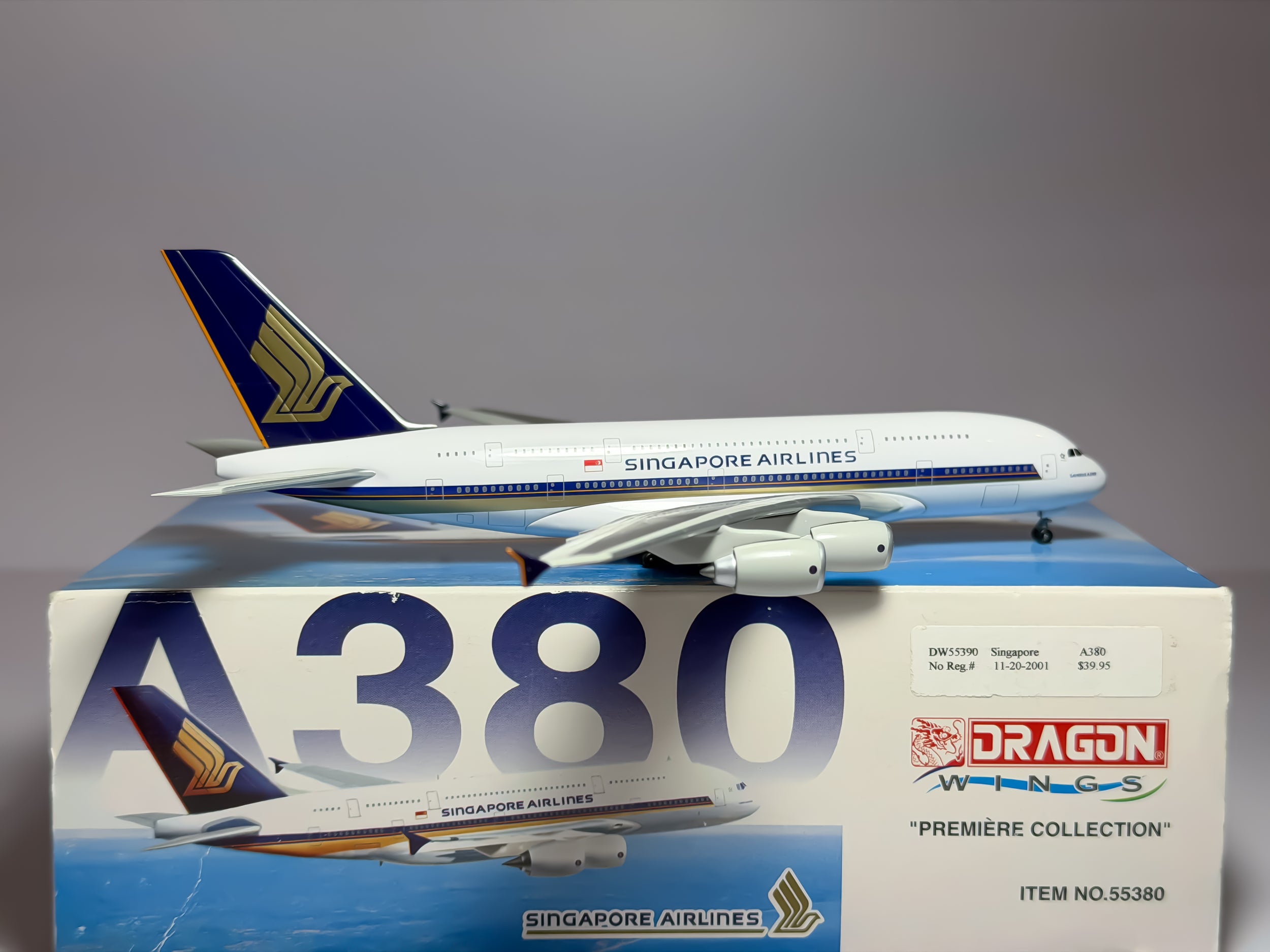 Singapore Airlines Airbus A380-800 1:400 Dragon Wings (55380)