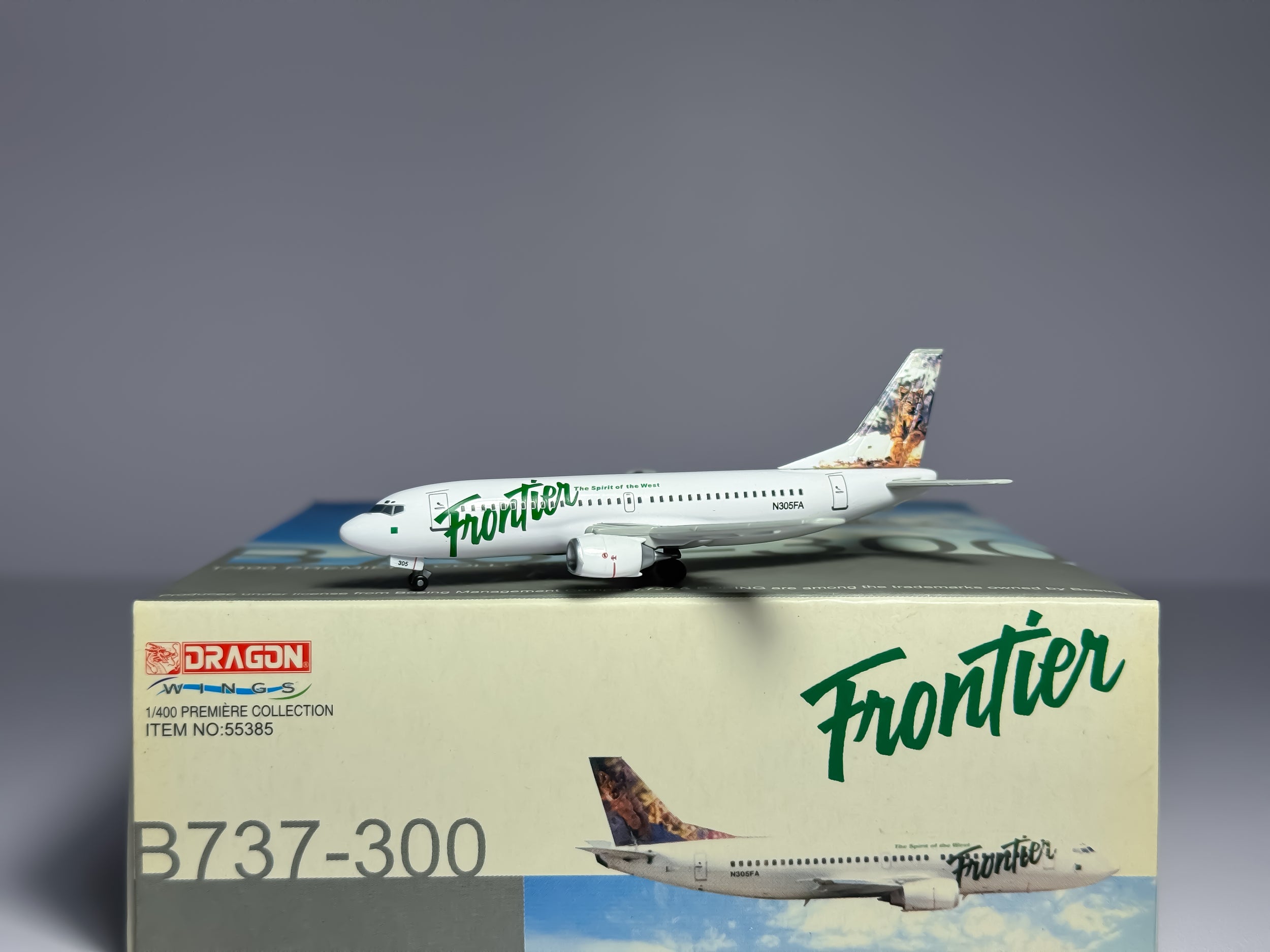 Frontier Airlines Boeing 737-300 1:400 Dragon Wings N305FA (55385)