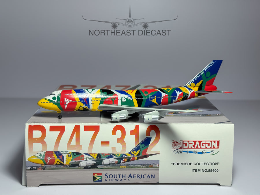 South African Airways Boeing 747-300 1:400 Dragon Wings ZS-SAJ (55400)