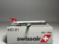 Swissair McDonnell Douglas MD-81 1:400 Dragon Wings HB-INX (55431)