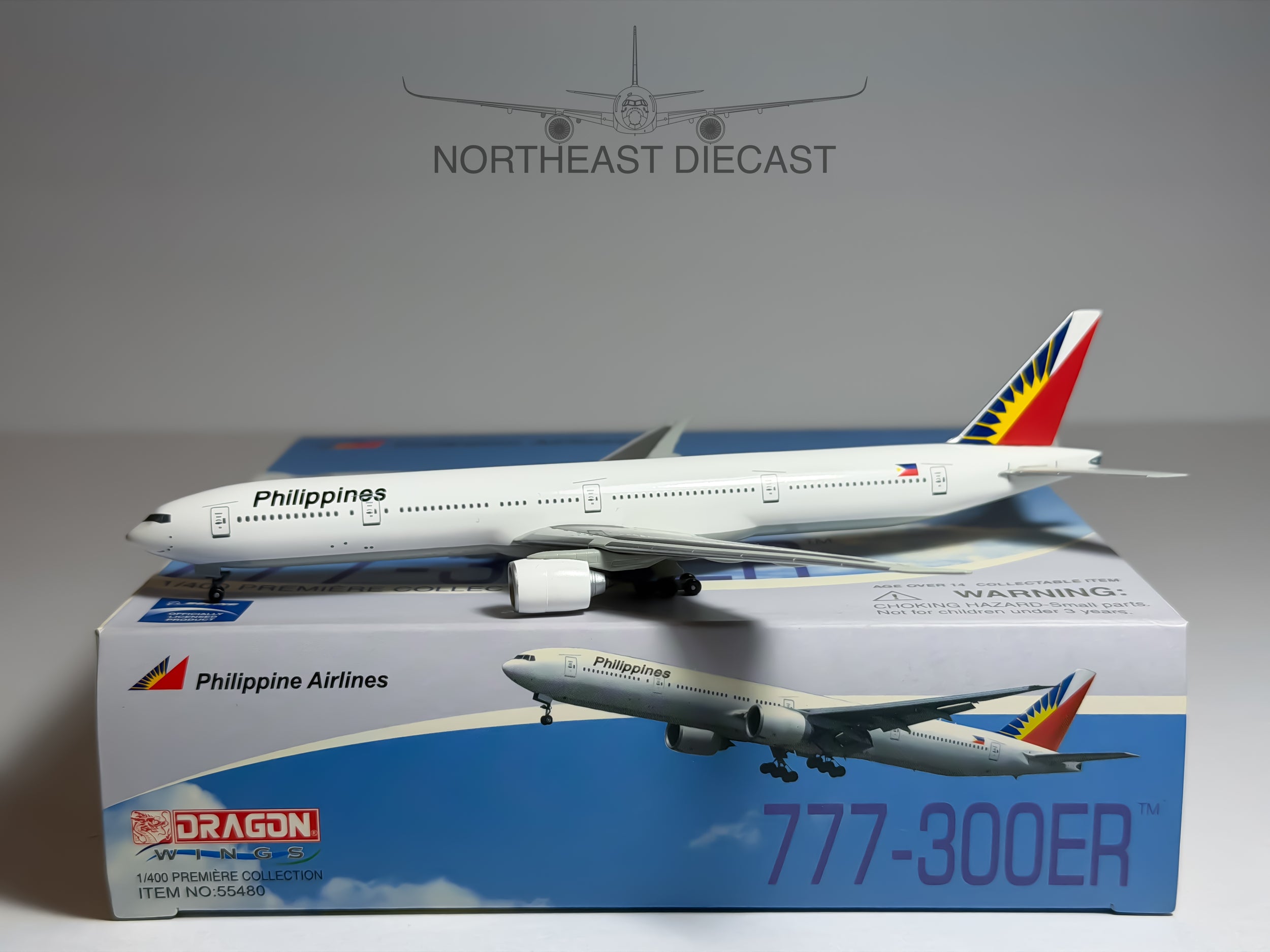 Philippines Airlines Boeing 777-300ER 1:400 Dragon Wings (55480)