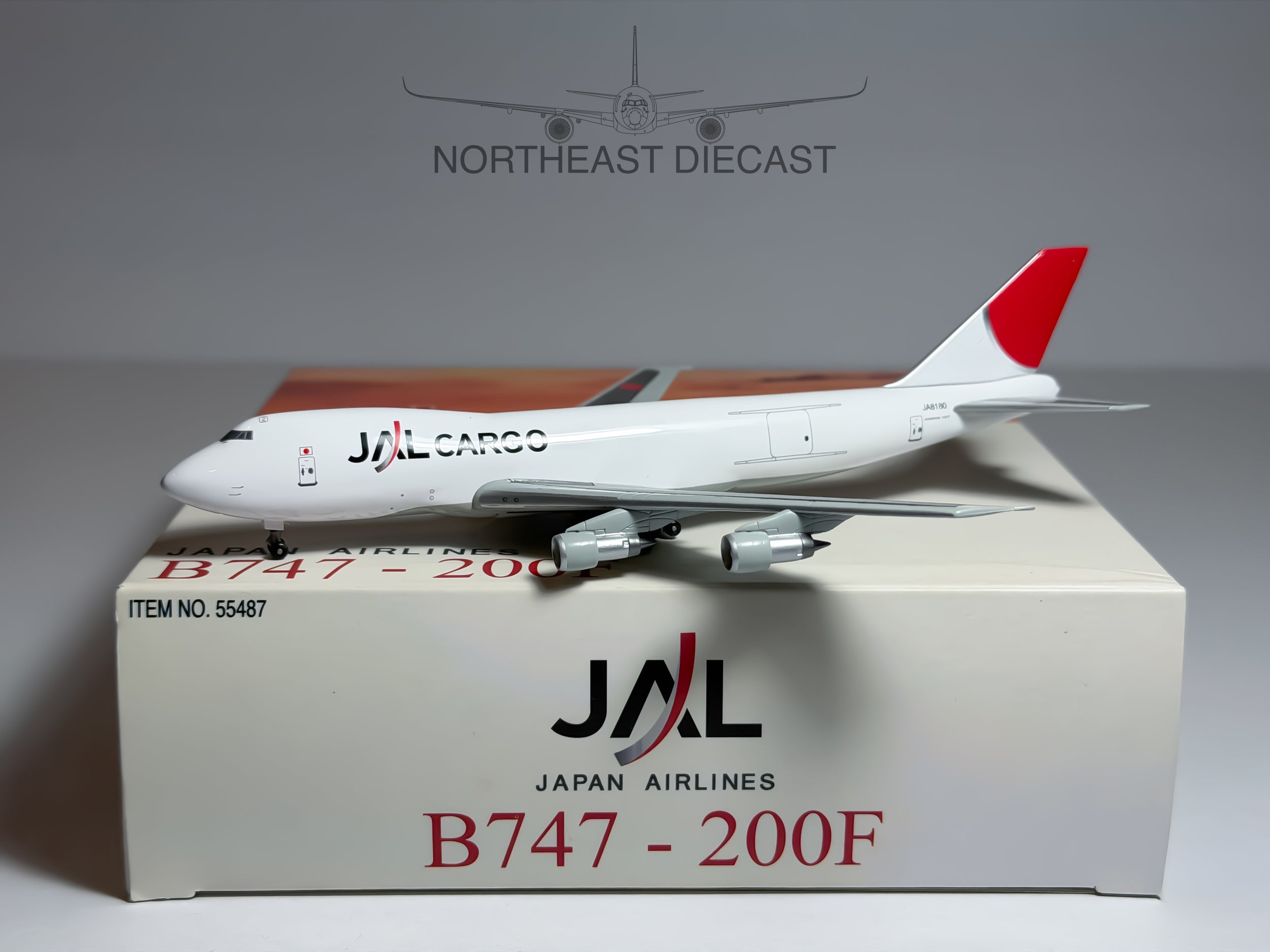 Japan Airlines Cargo (JAL) Boeing 747-200F 1:400 Dragon Wings JA8180 (55487)