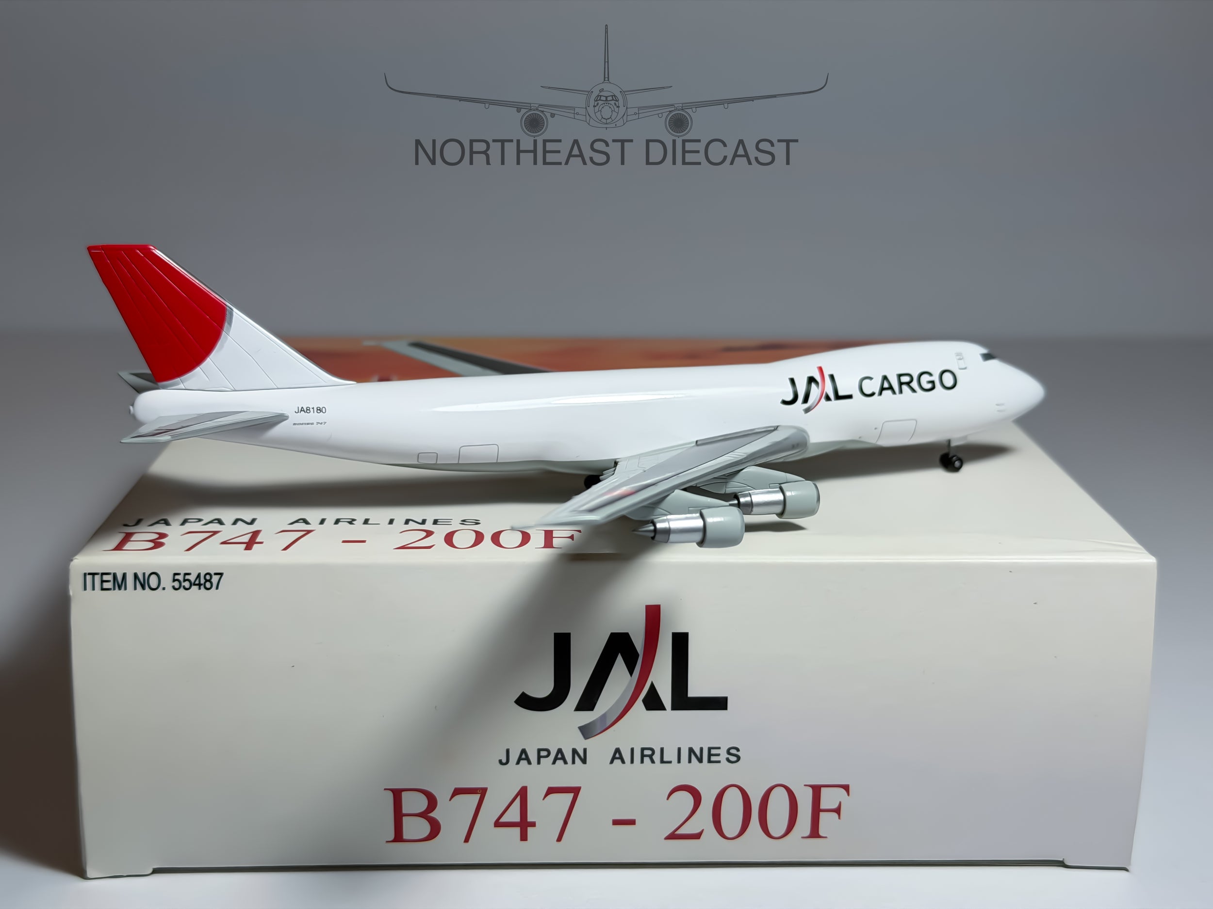 Japan Airlines Cargo (JAL) Boeing 747-200F 1:400 Dragon Wings JA8180 (55487)