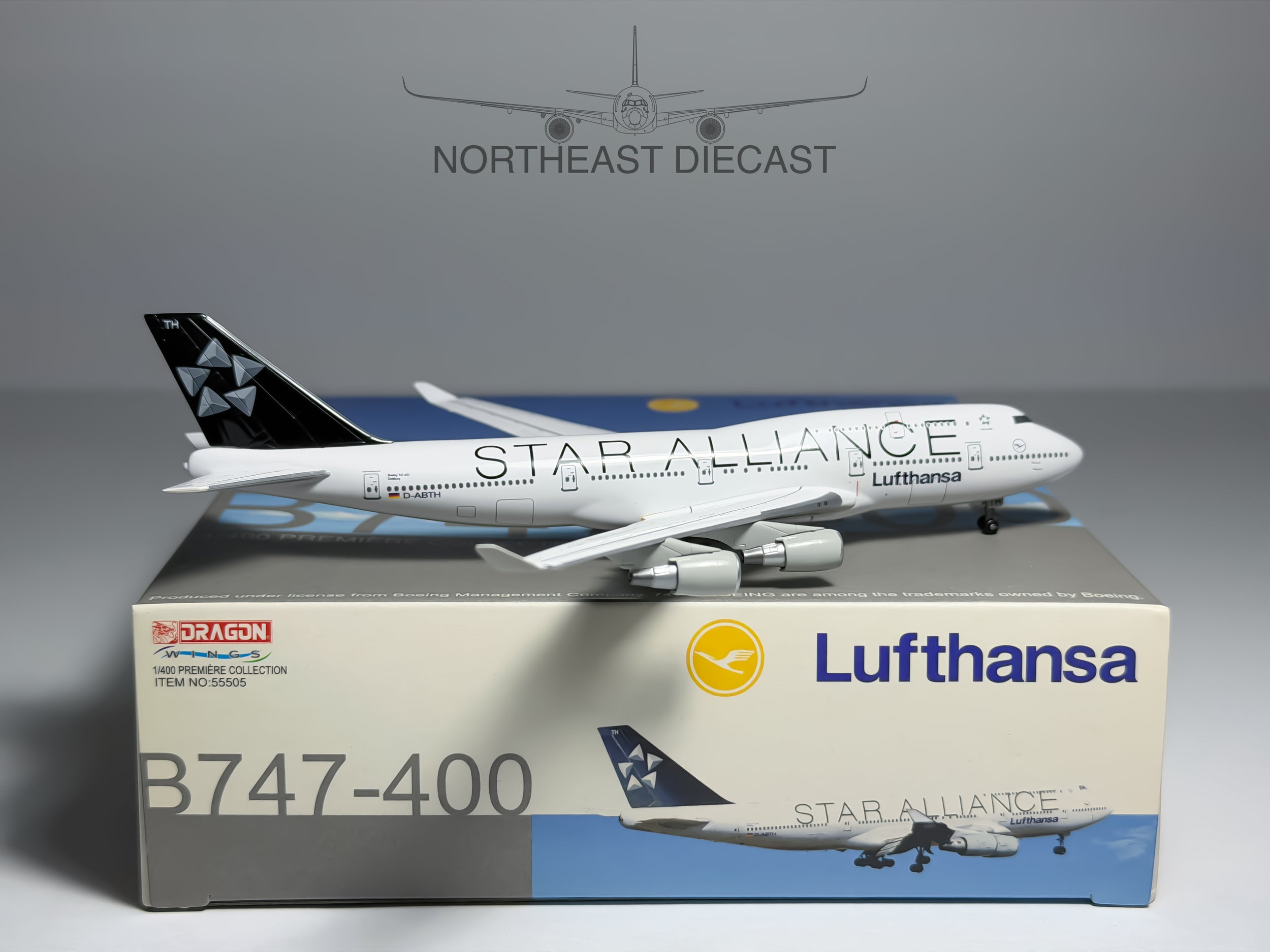 Lufthansa Boeing 747-400 1:400 Dragon Wings D-ABTH (55505)