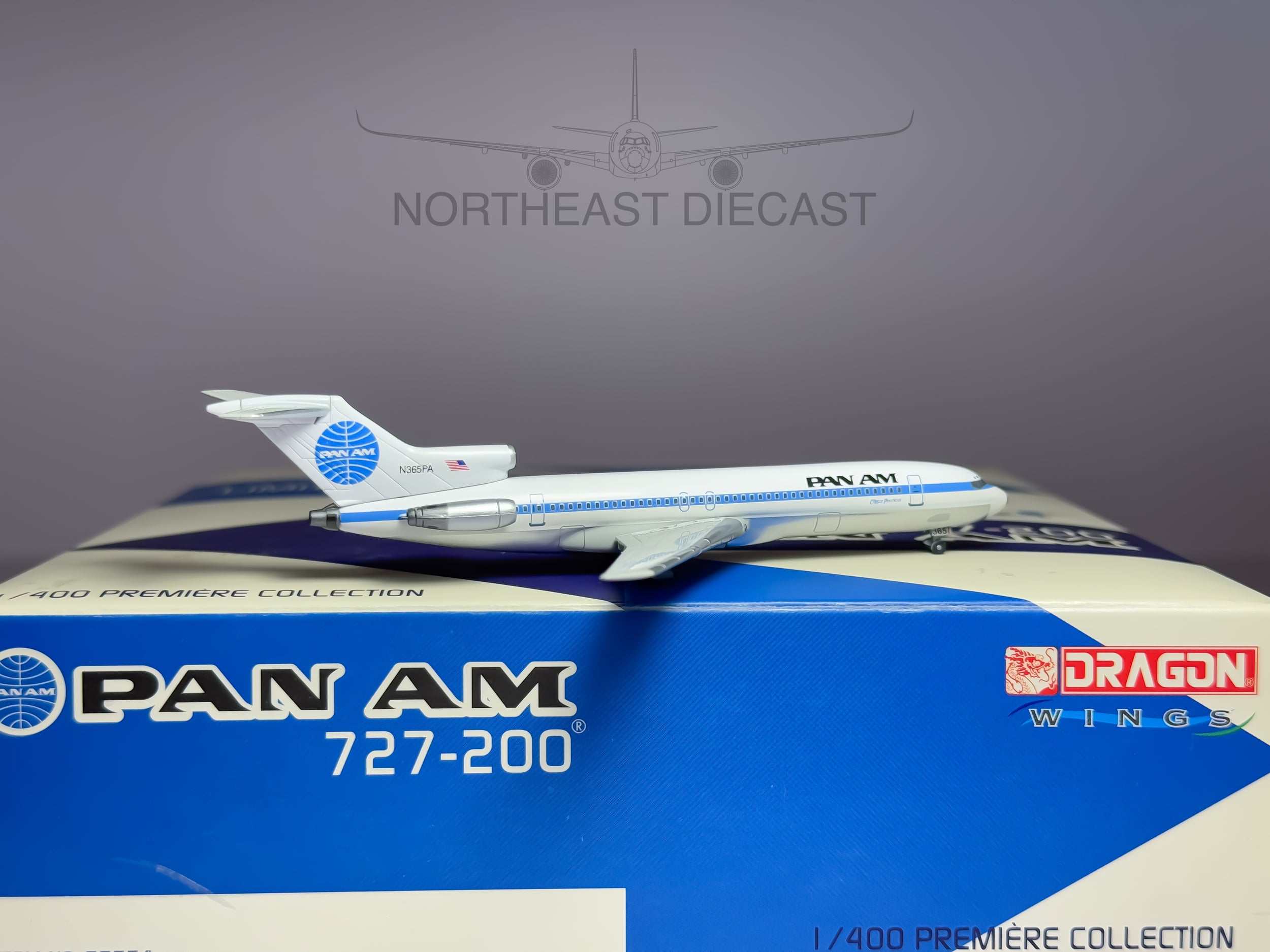 Pan American Boeing 727-200 1:400 Dragon Wings N365PA (55554)