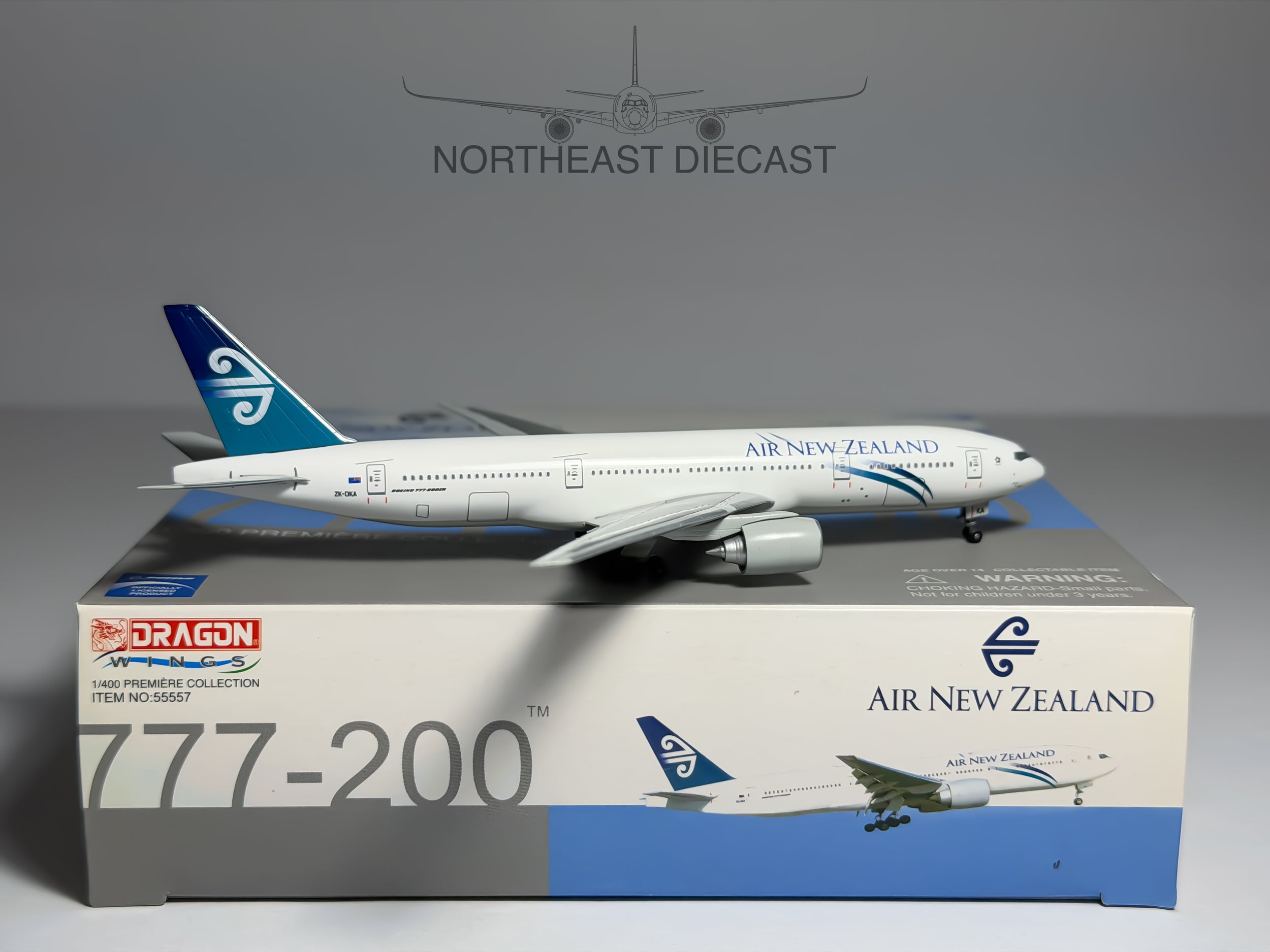 Air New Zealand Boeing 777-200 1:400 Dragon Wings ZK-OKA (55557)