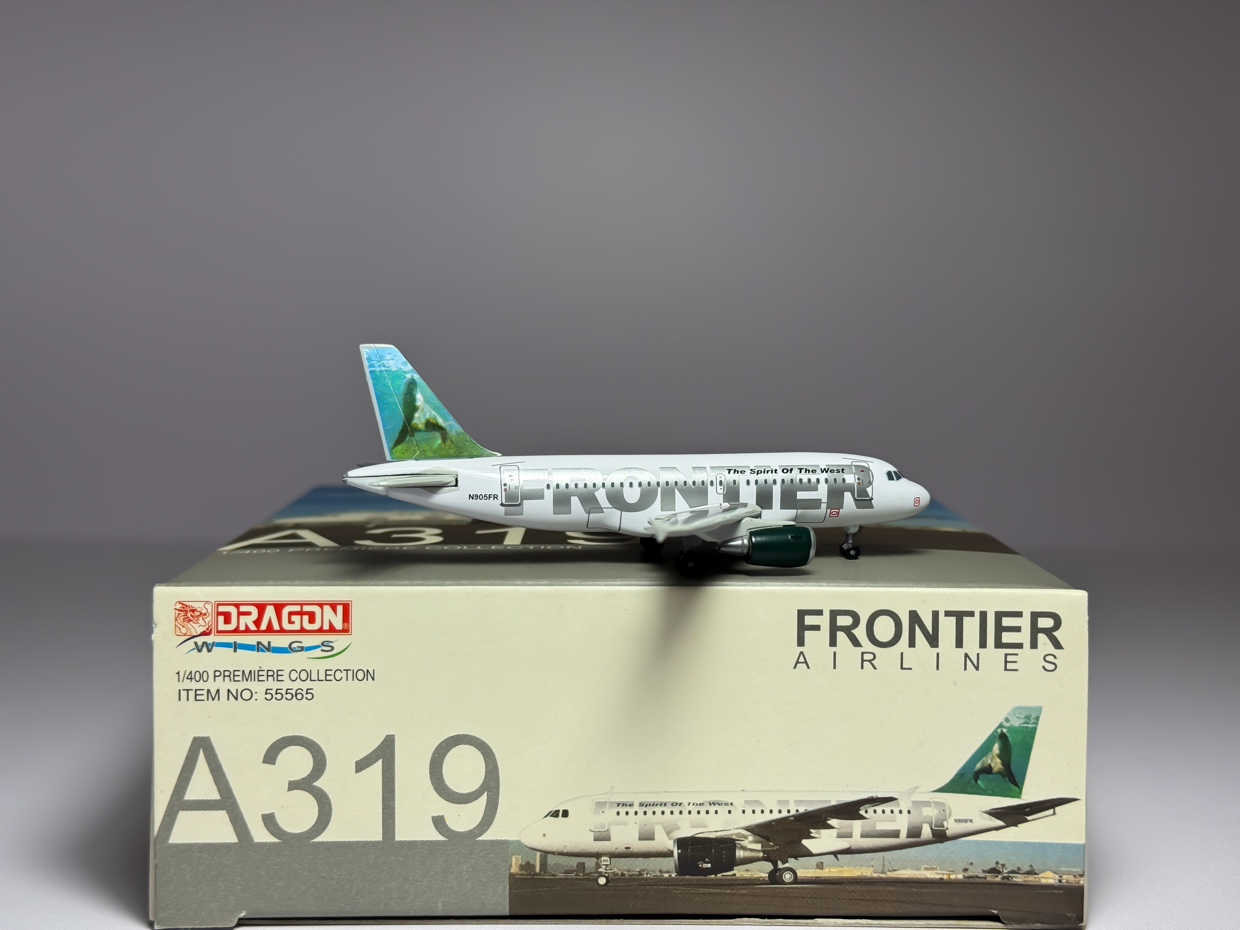 Frontier Airlines Airbus A319 1:400 Dragon Wings N905FR (55565)