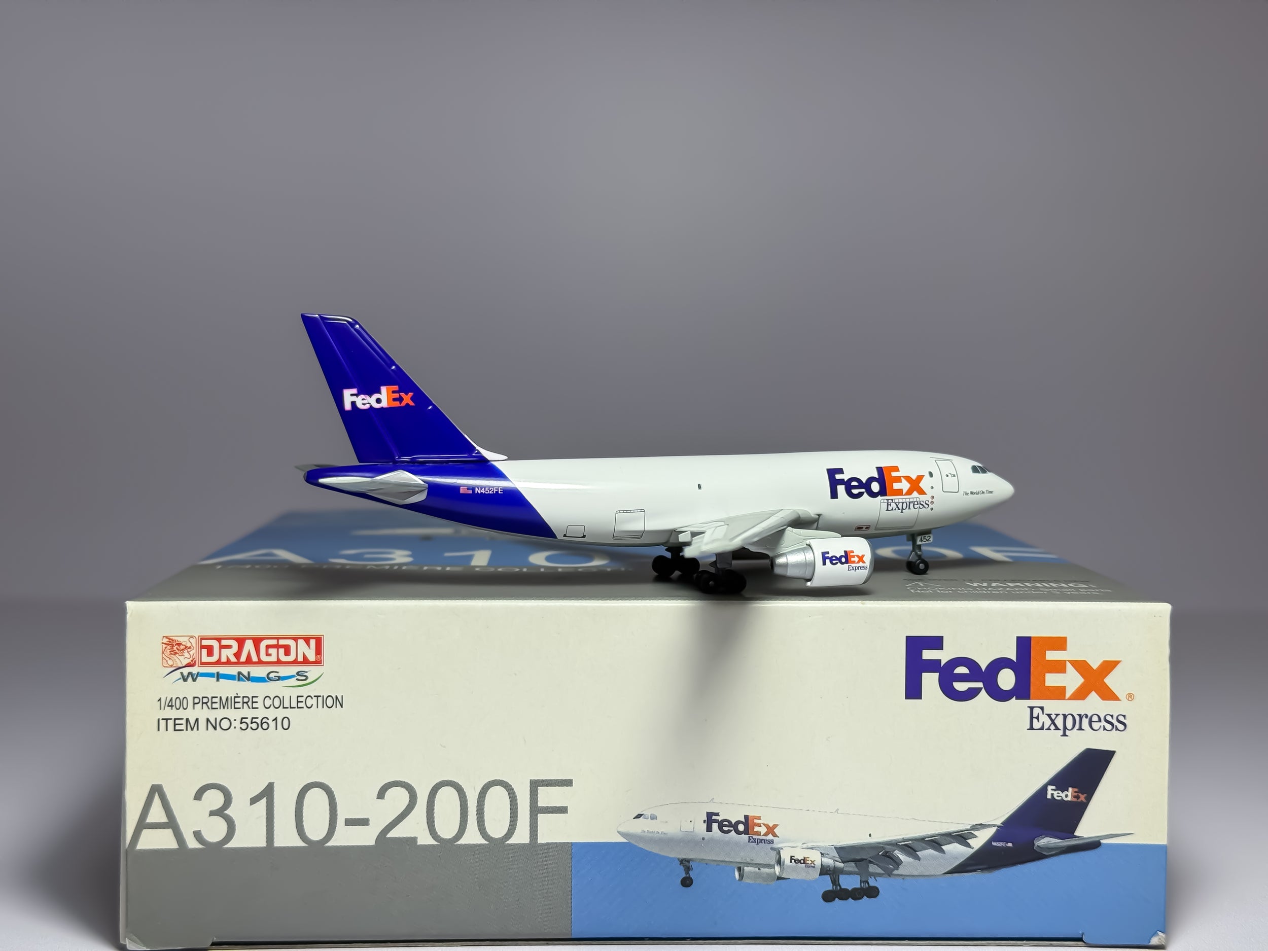FedEx Express Airbus A310F 1:400 Dragon Wings N452FE (55610)
