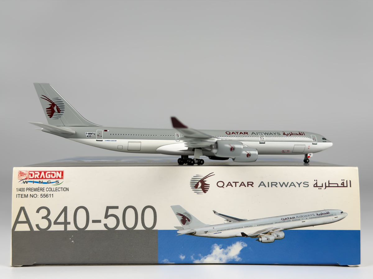 Qatar Airways Airbus A340-500 1:400 Dragon Wings F-WWTQ (55611)