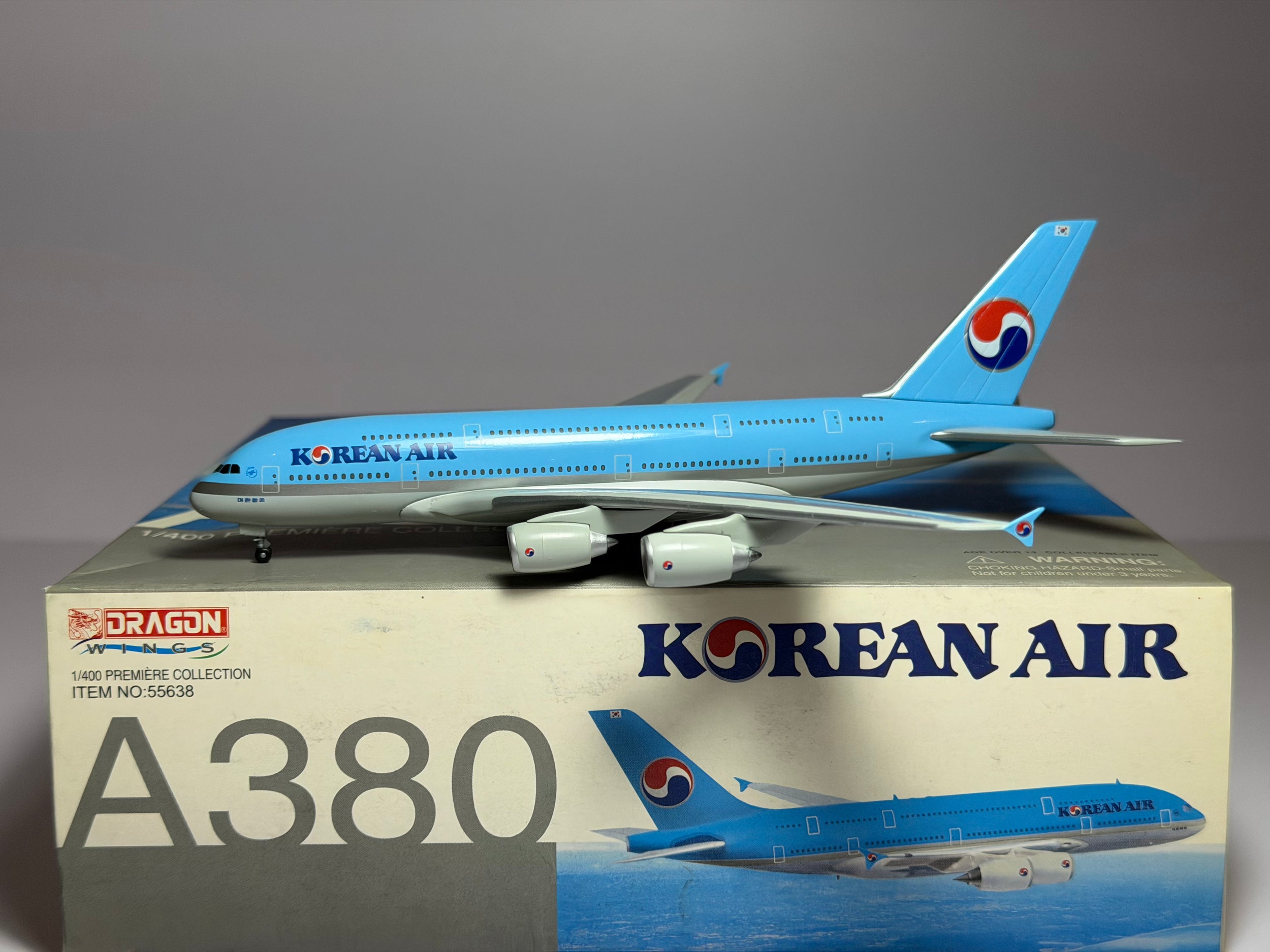 Dragon Wings 1:400 Korean Air Airbus A380-800 small logo 55638