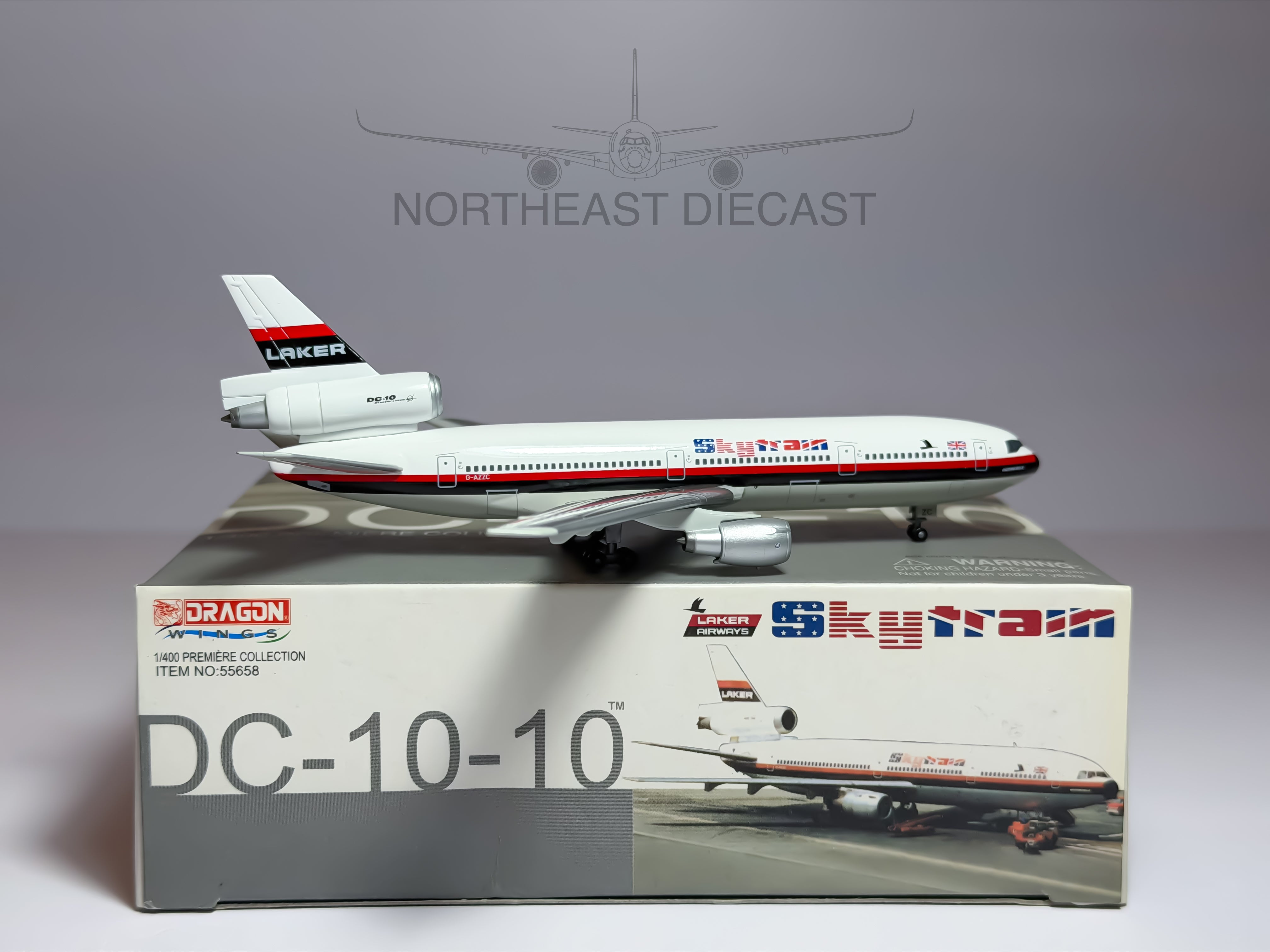 Laker Airways McDonnell Douglas DC-10-10 1:400 Dragon Wings G-AZZC (55658)