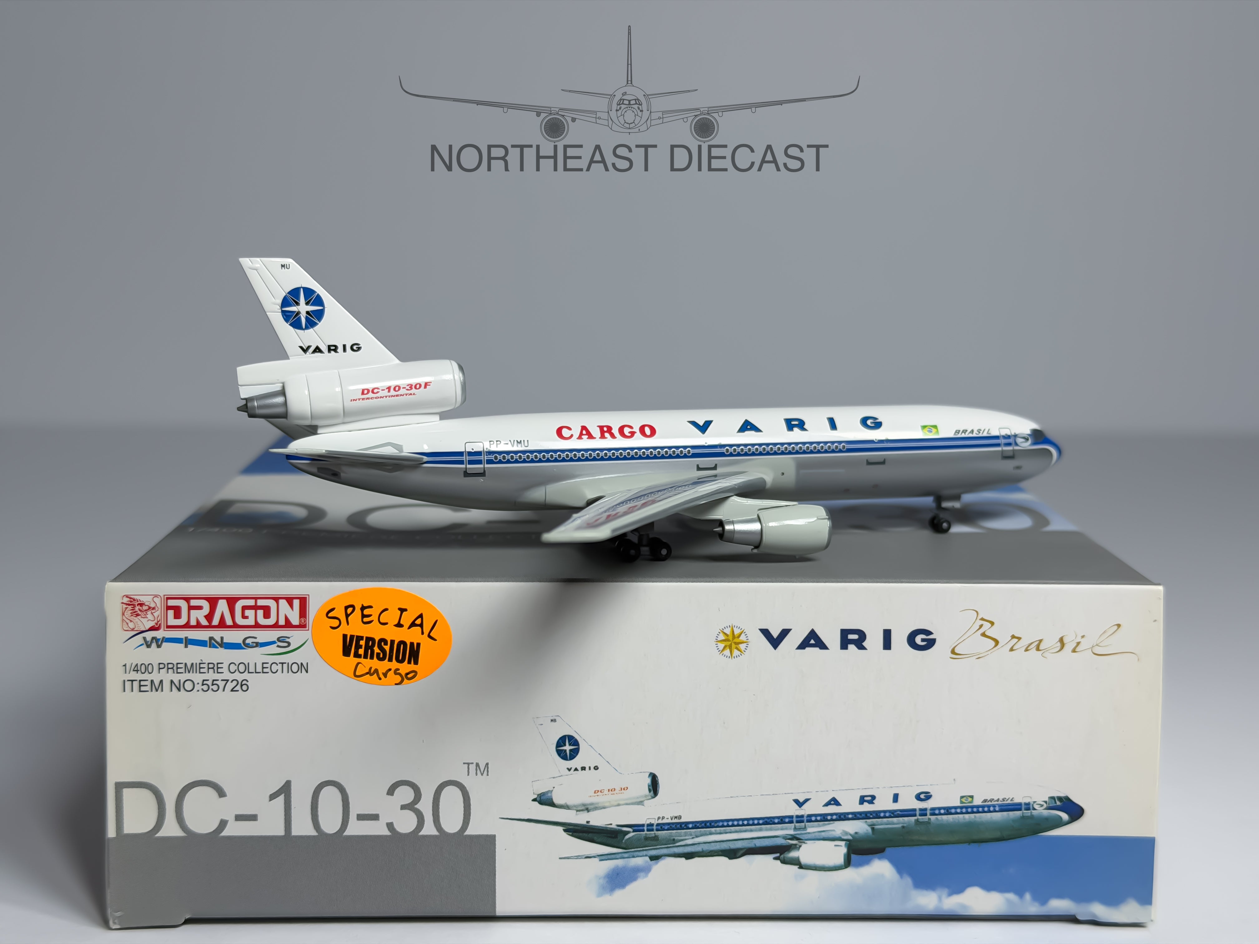 VARIG Cargo McDonnell Douglas DC-10-30F 1:400 Dragon Wings PP-VMU (55726)