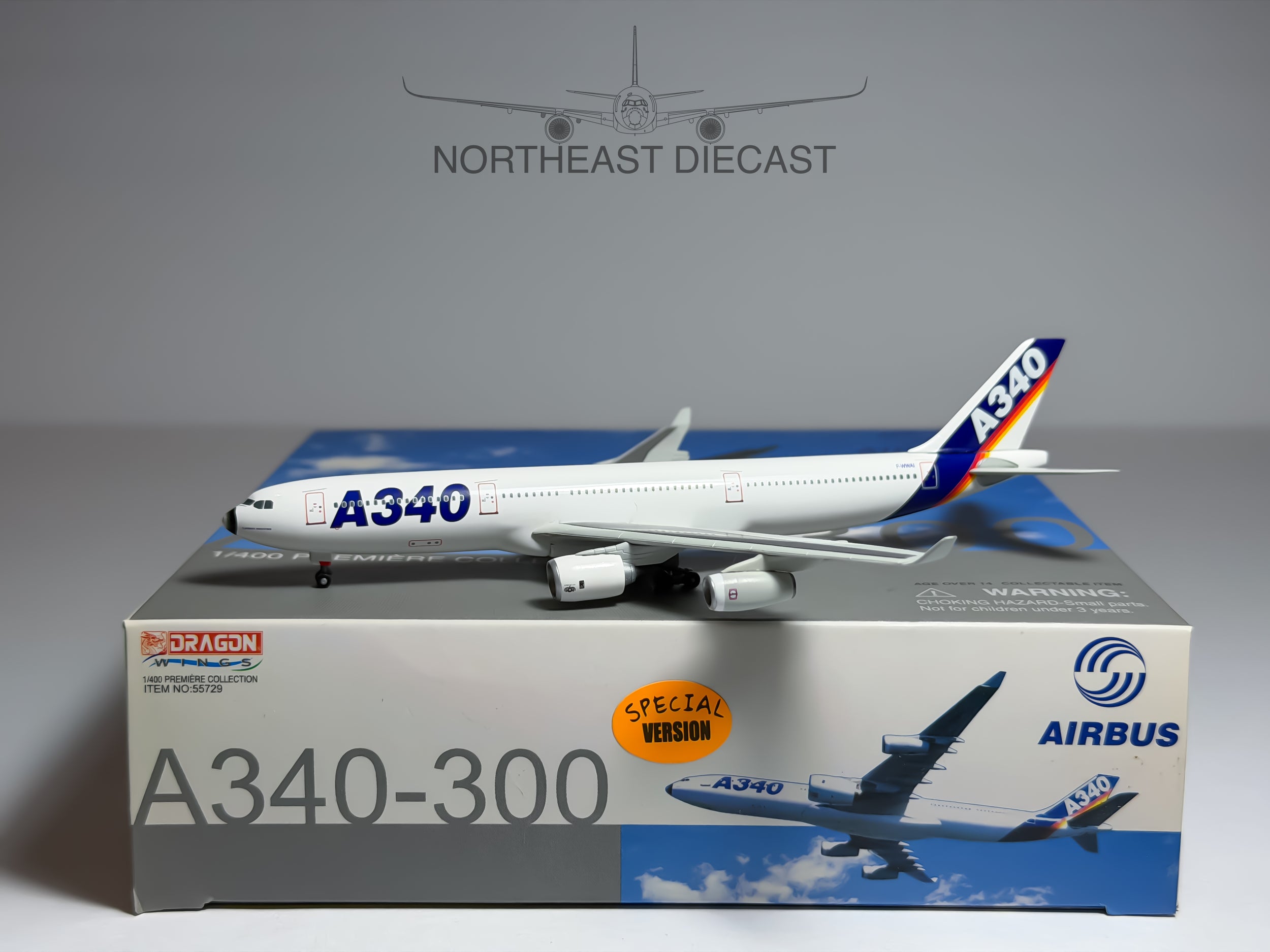 Airbus House Airbus A340-300 1:400 Dragon Wings F-WWAI (55729)