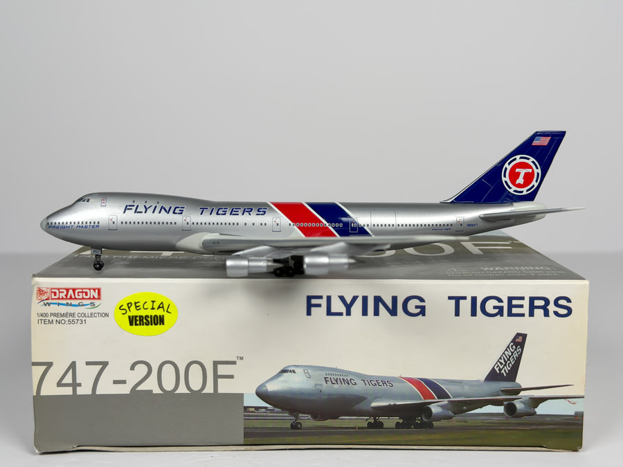 Flying Tigers Boeing 747-200F 1:400 Dragon Wings N800FT (55731A)