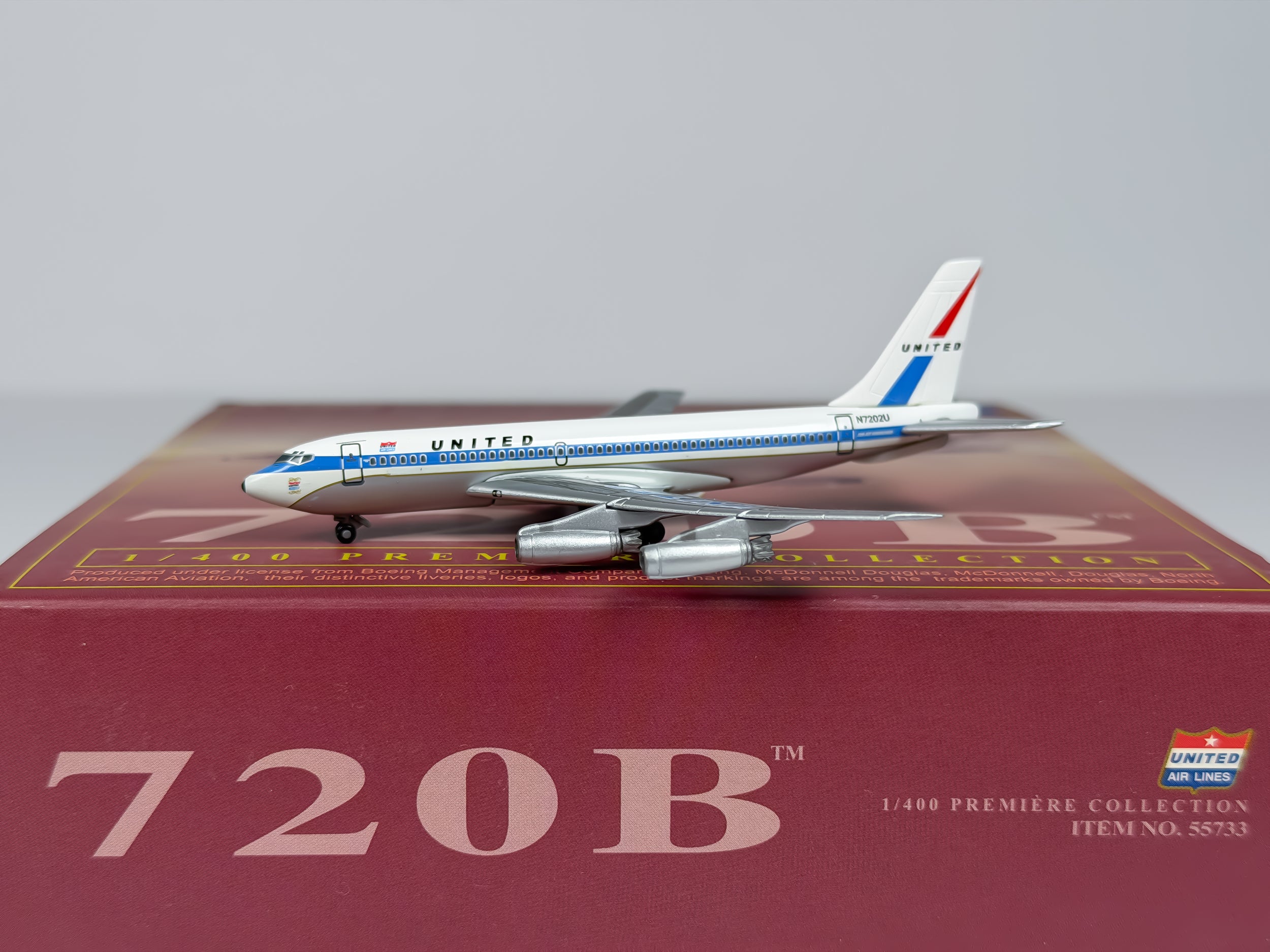 United Airlines Boeing 720 1:400 Dragon Wings N7202U (55733)