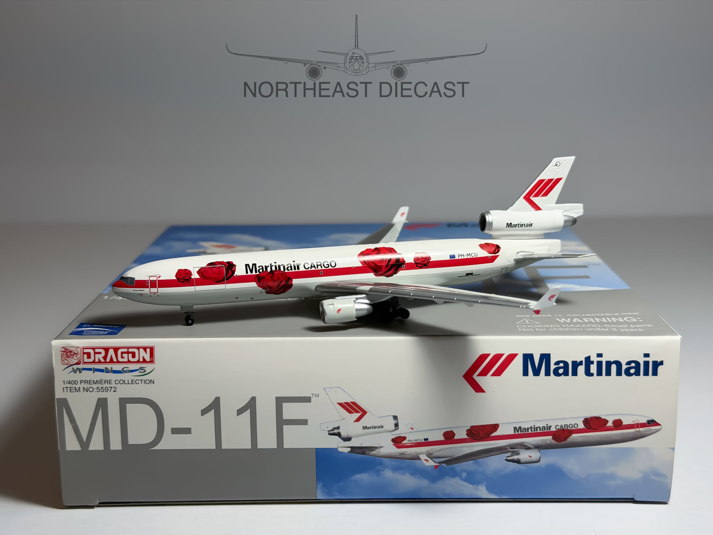 Martinair Cargo McDonnell Douglas MD-11F 1:400 Dragon Wings PH-MCU (55972)