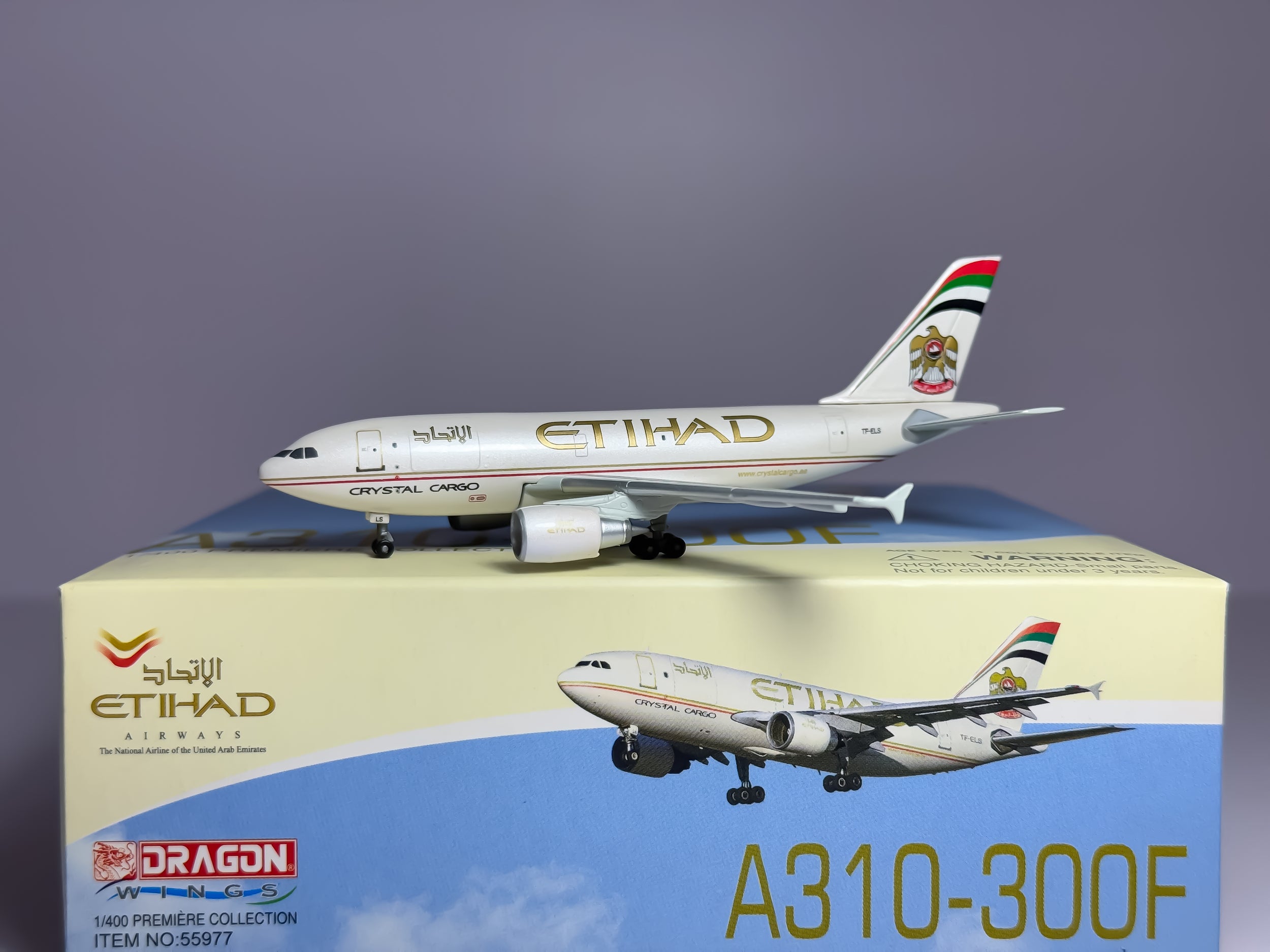 Etihad Cargo Airbus A310-300F 1:400 Dragon Wings TF-ELS (55977)