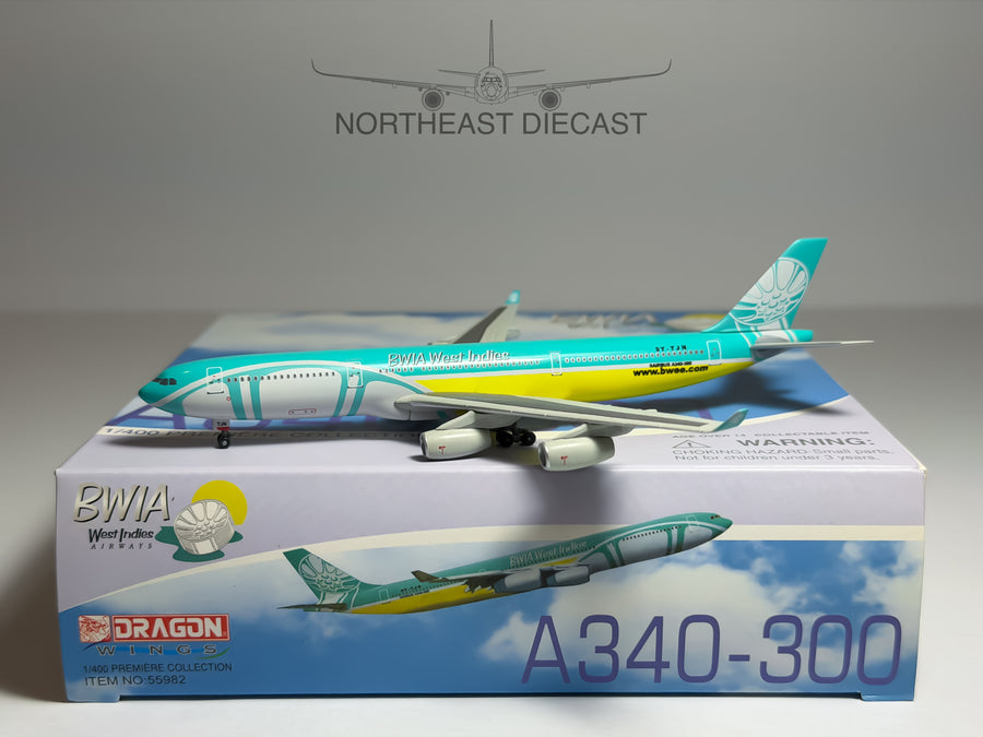 BWIA Airbus A340-300 1:400 Dragon Wings 9Y-TJN (55982)