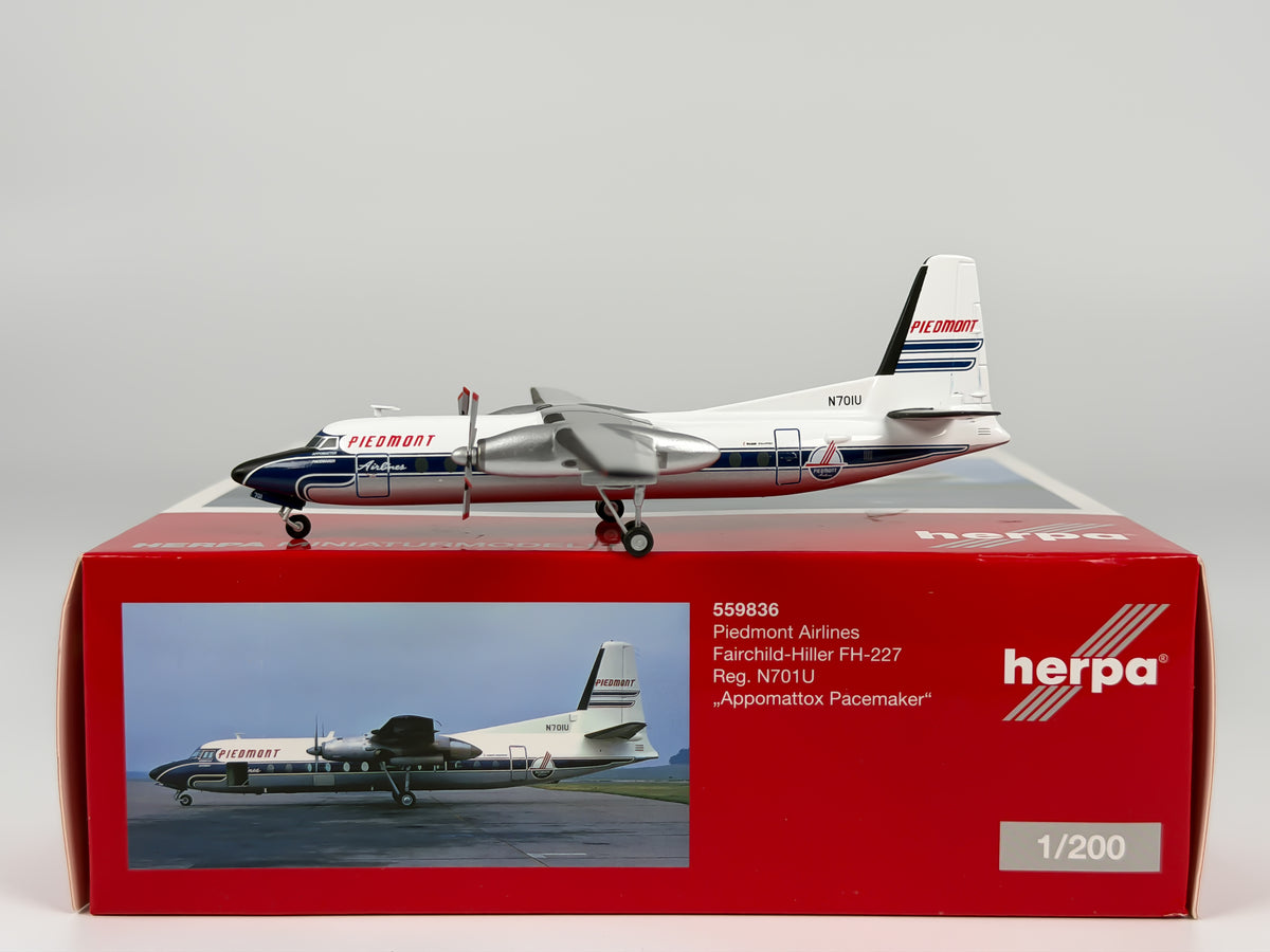 Piedmont Airlines Fairchild Hiller FH-227 1:200 Herpa N701U (559836)