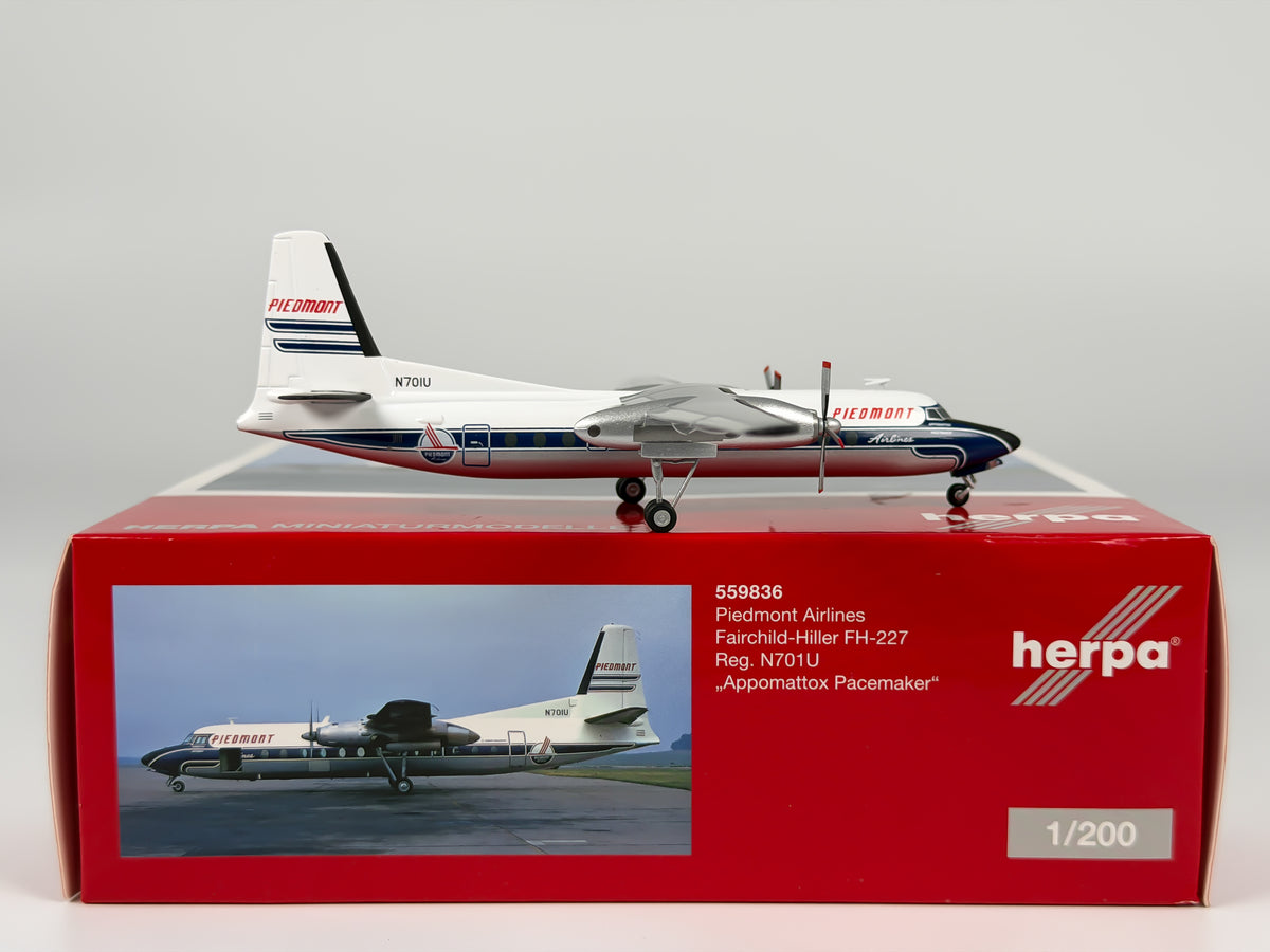 Piedmont Airlines Fairchild Hiller FH-227 1:200 Herpa N701U (559836)